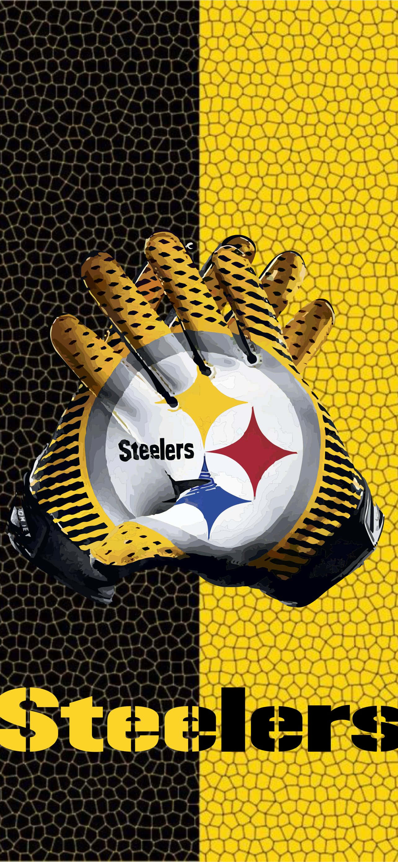 Pittsburgh Steelers-logo hansker Bakgrunner