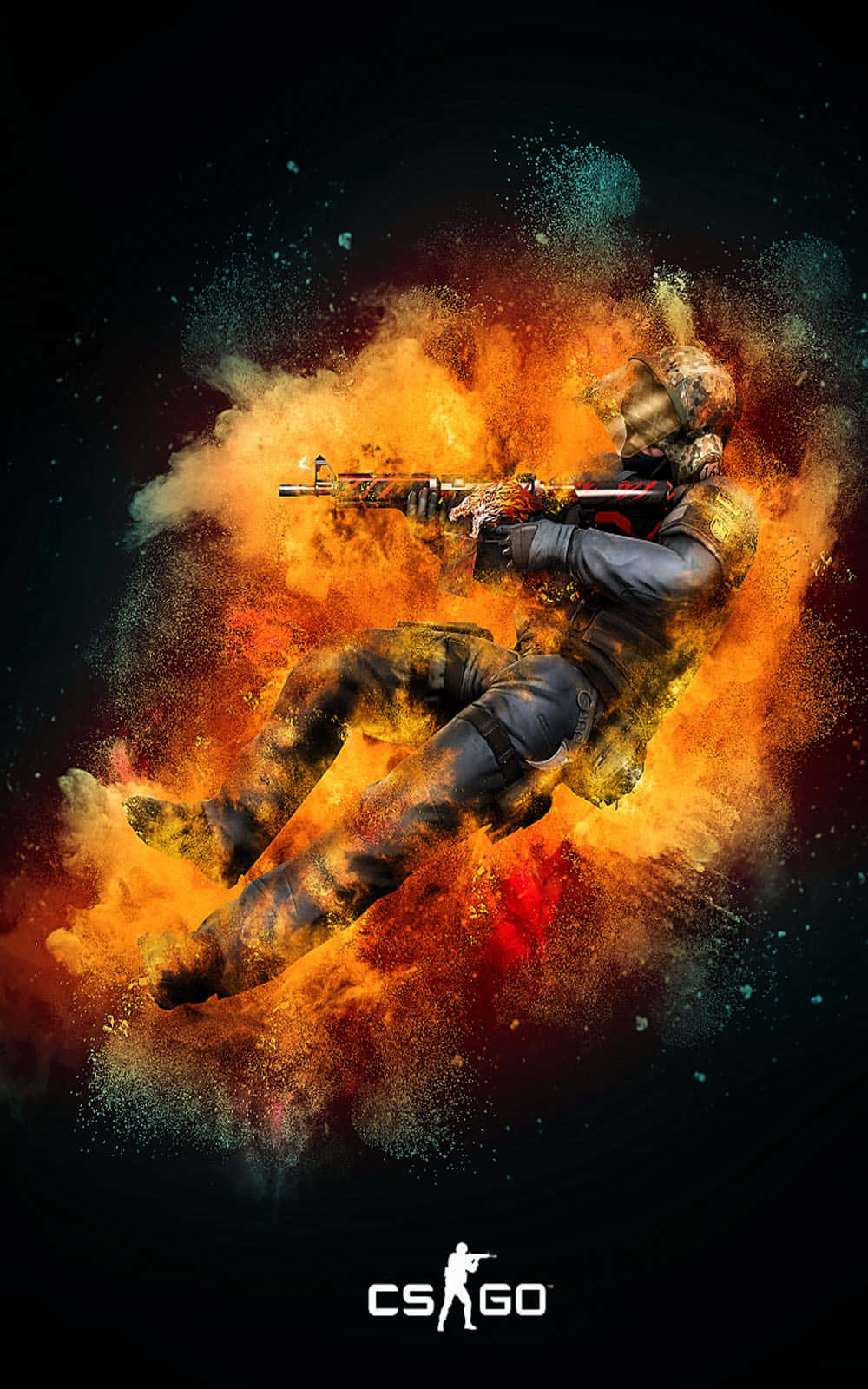 Pixel 3 Counter-Strike Global Offensive Bakgrunn Ild Bakgrunner