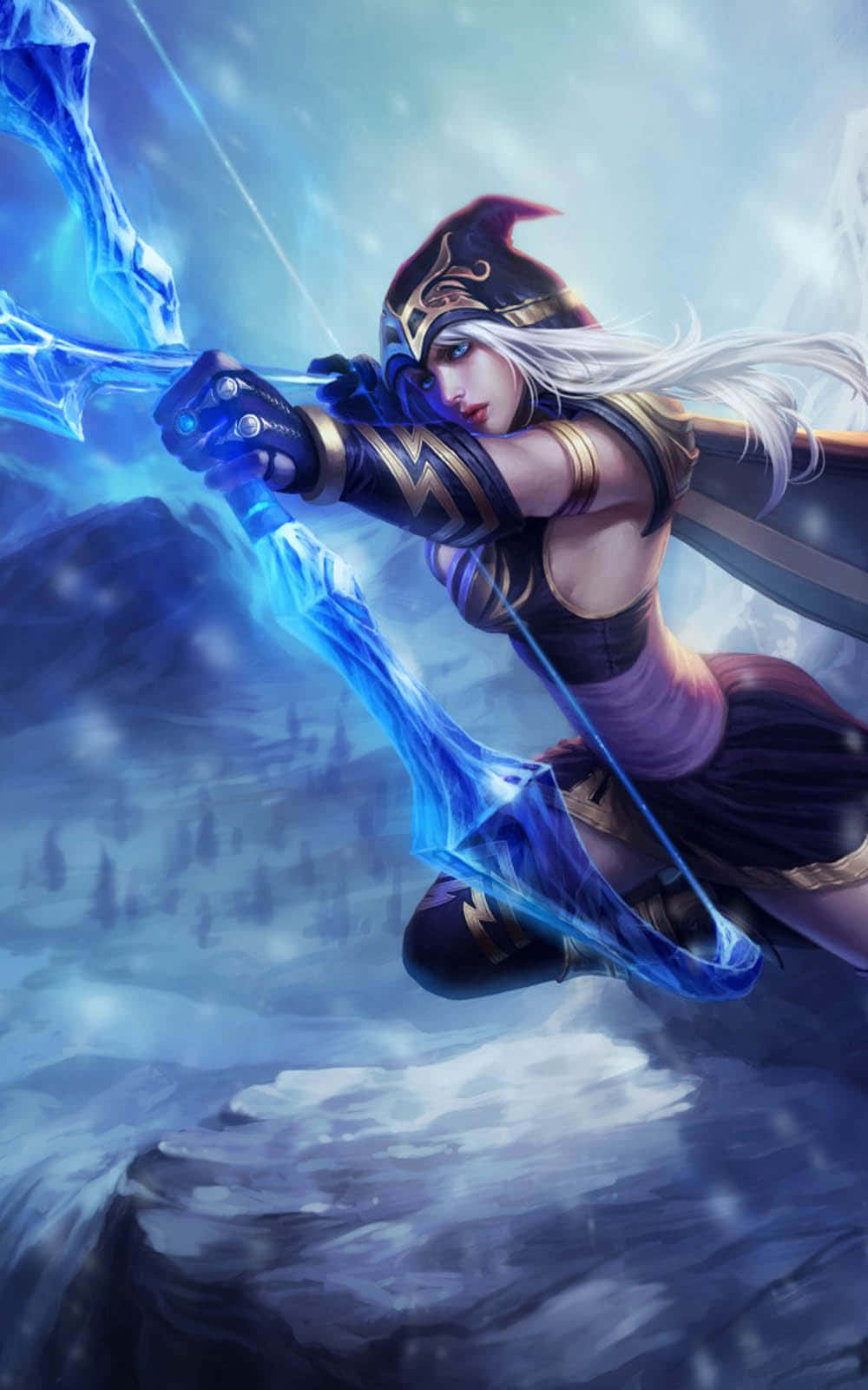Pixel 3 League Of Legends Bakgrunn Og Ashe Bakgrunner