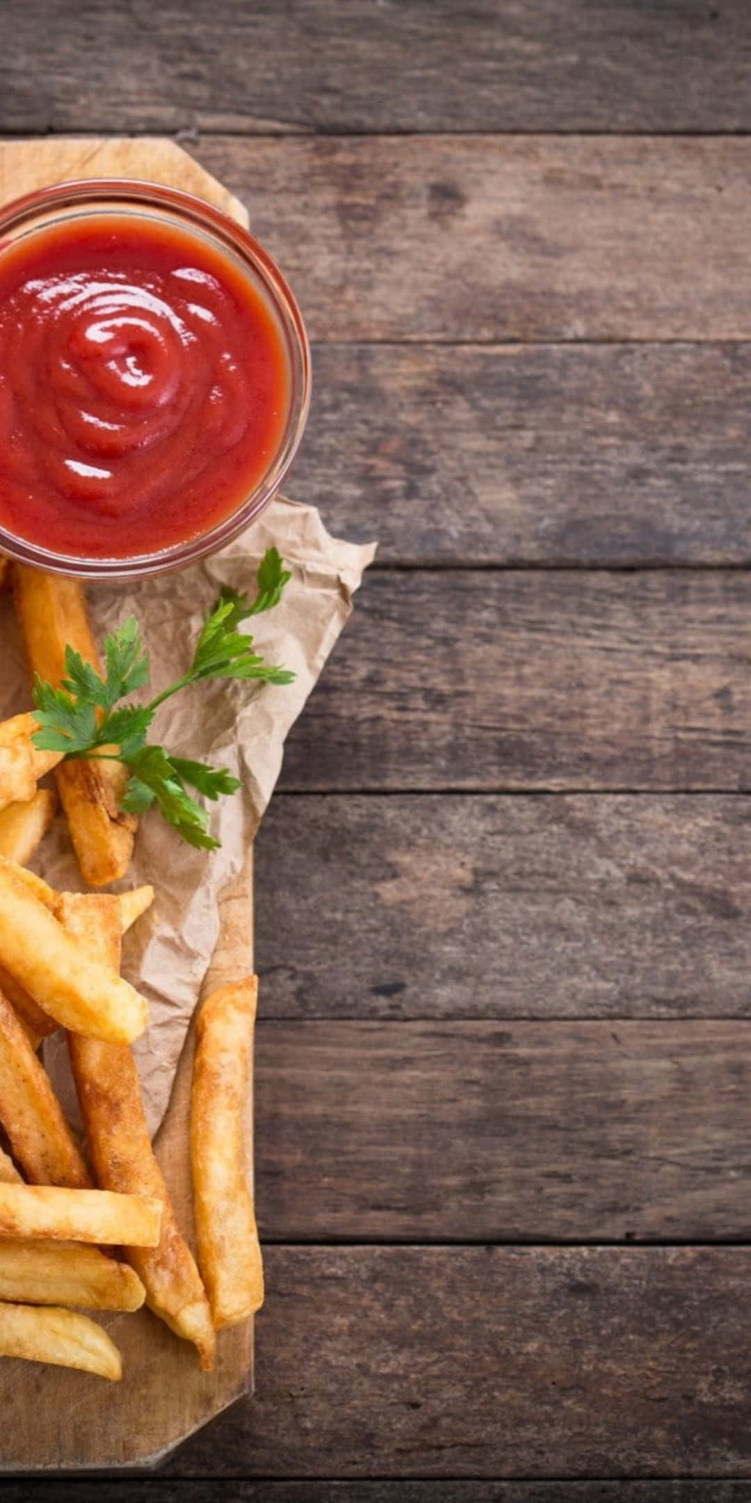 Pixel 3 Mat Pommes Frites Ketchup Bakgrunn Bakgrunner