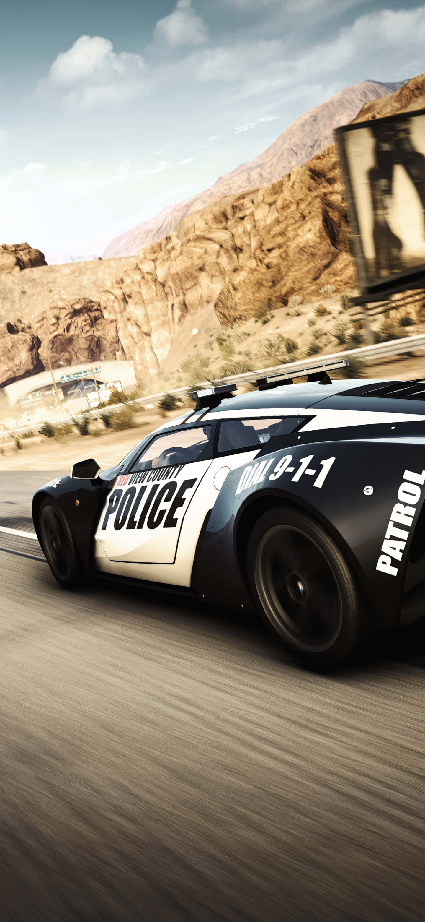 Pixel 3 Need For Speed Bakgrunn Svart Og Hvit Politi Bil Bakgrunner