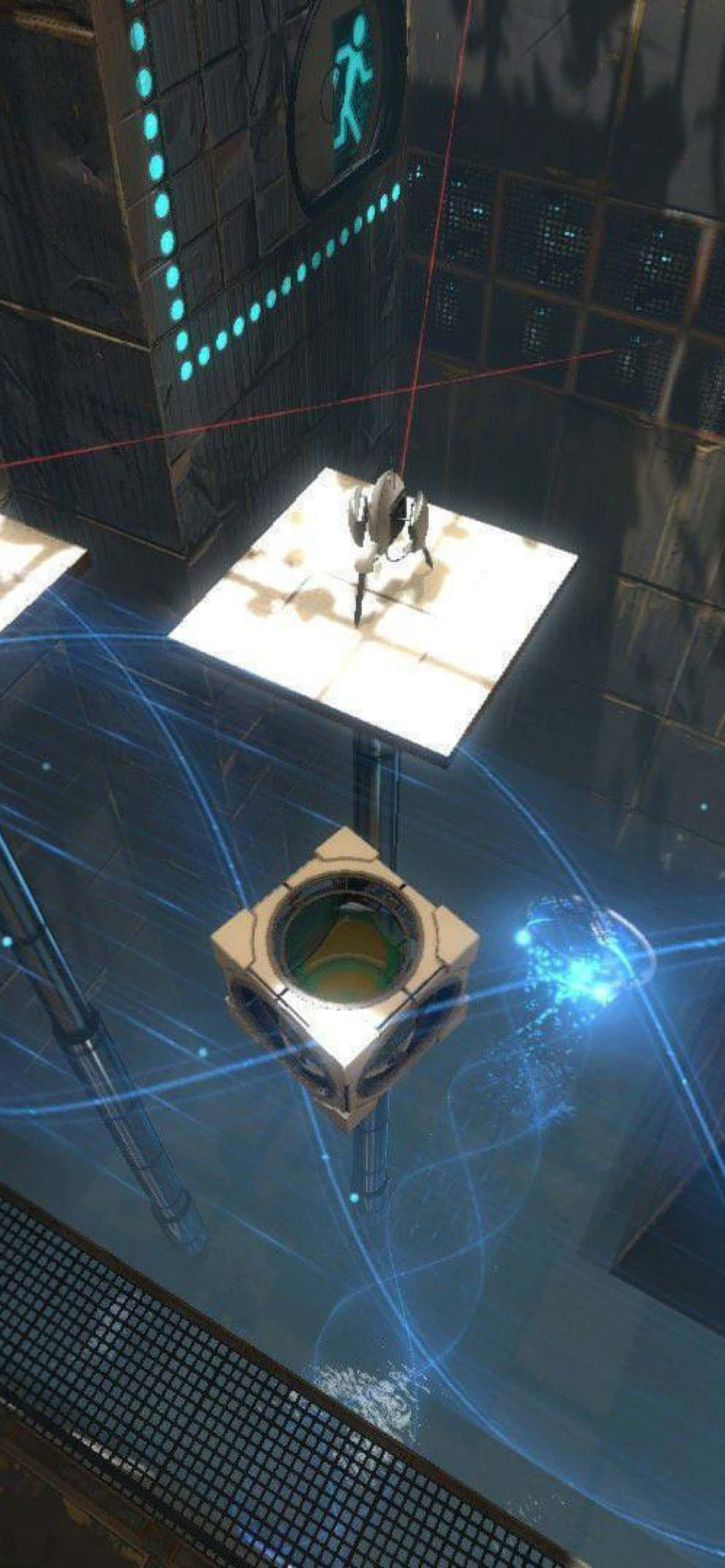 Pixel 3 Portal 2 Bakgrunn – Firkantet Plattform Bakgrunner