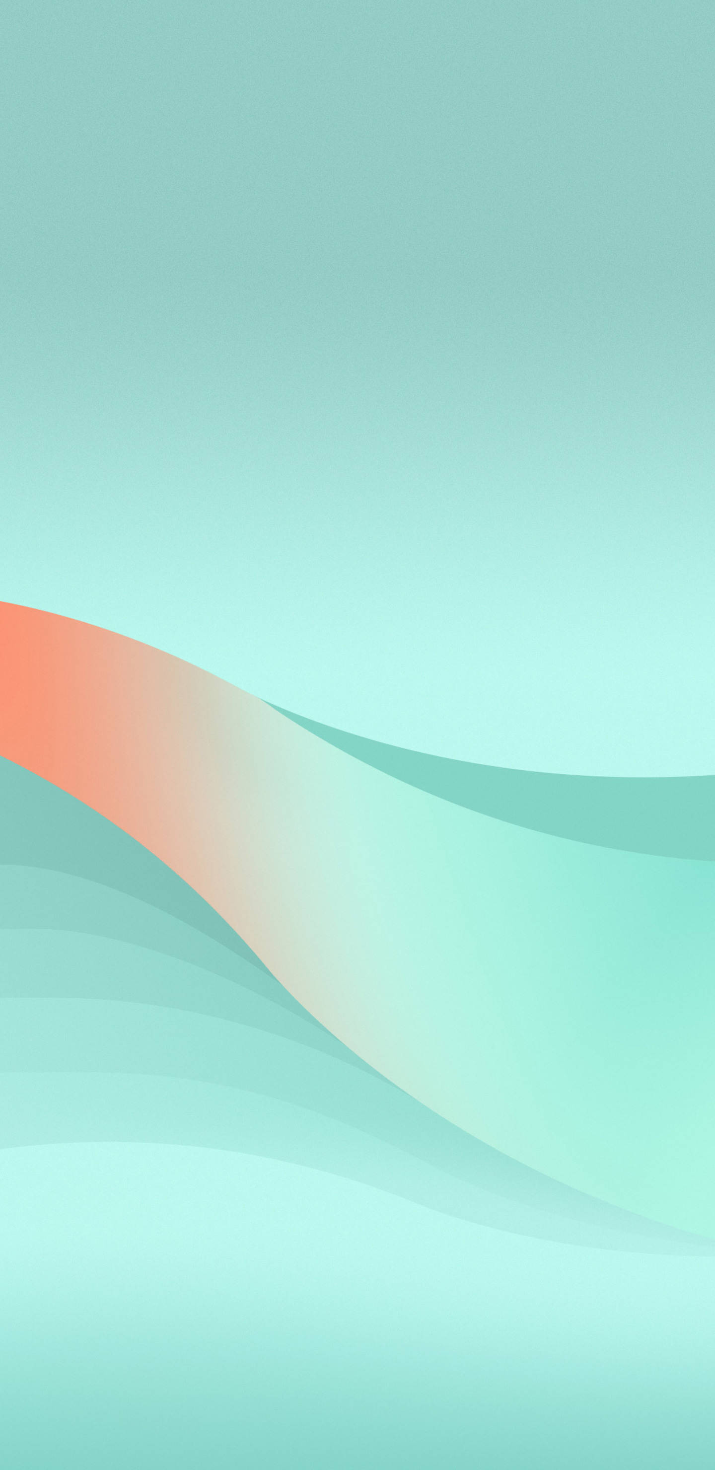 Pixel 3 XL Gradient Grønn Bølge Bakgrunner