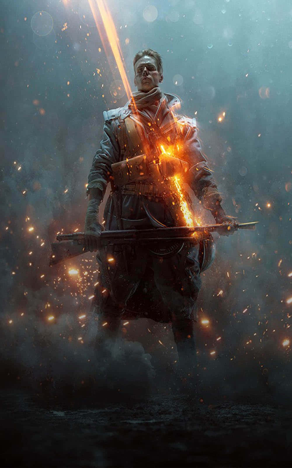 Pixel 3xl Battlefield 1 Bakgrunn Soldat Holder Geværet Bakgrunner