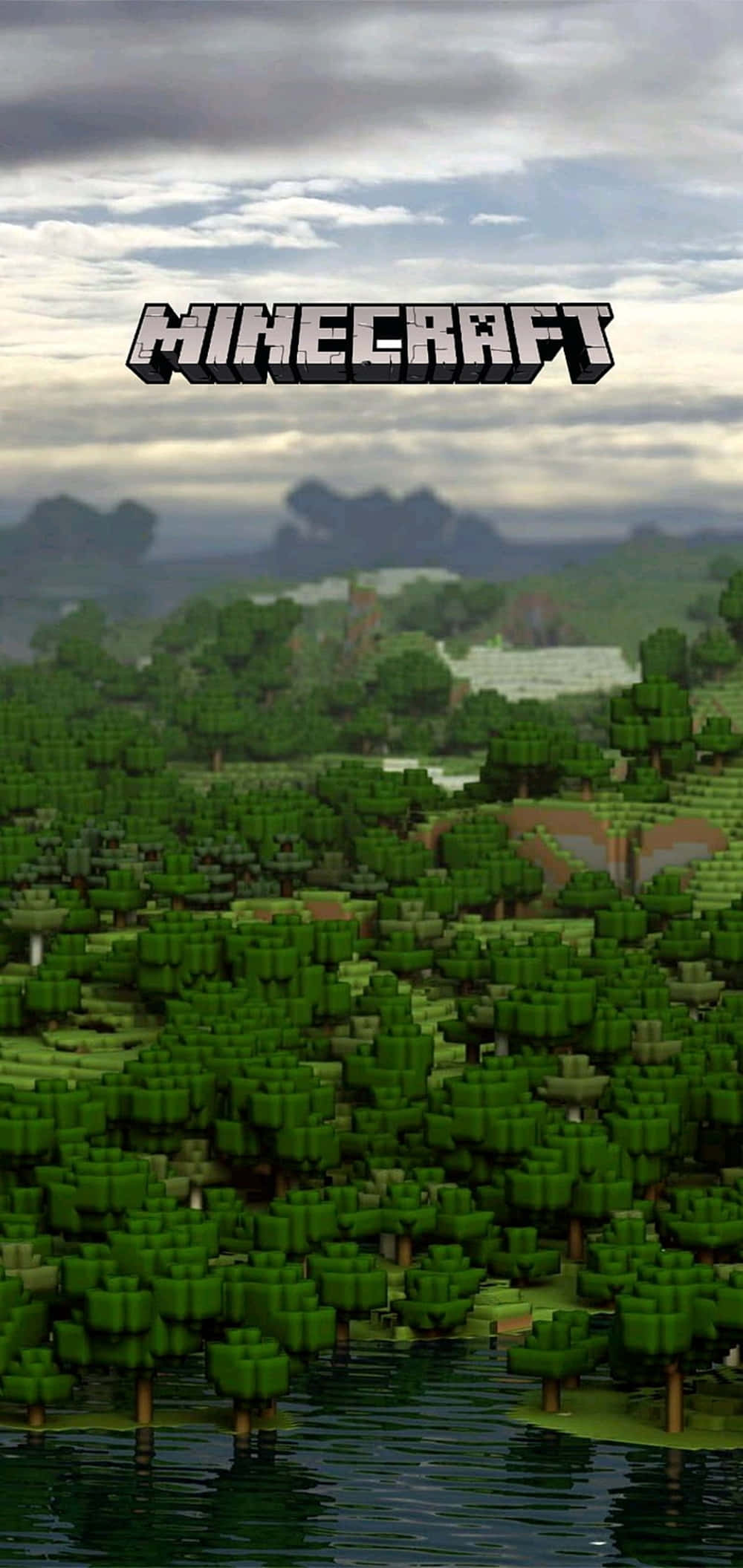 Pixel 3xl Minecraft Bakgrunn Grå Skyer Bakgrunner