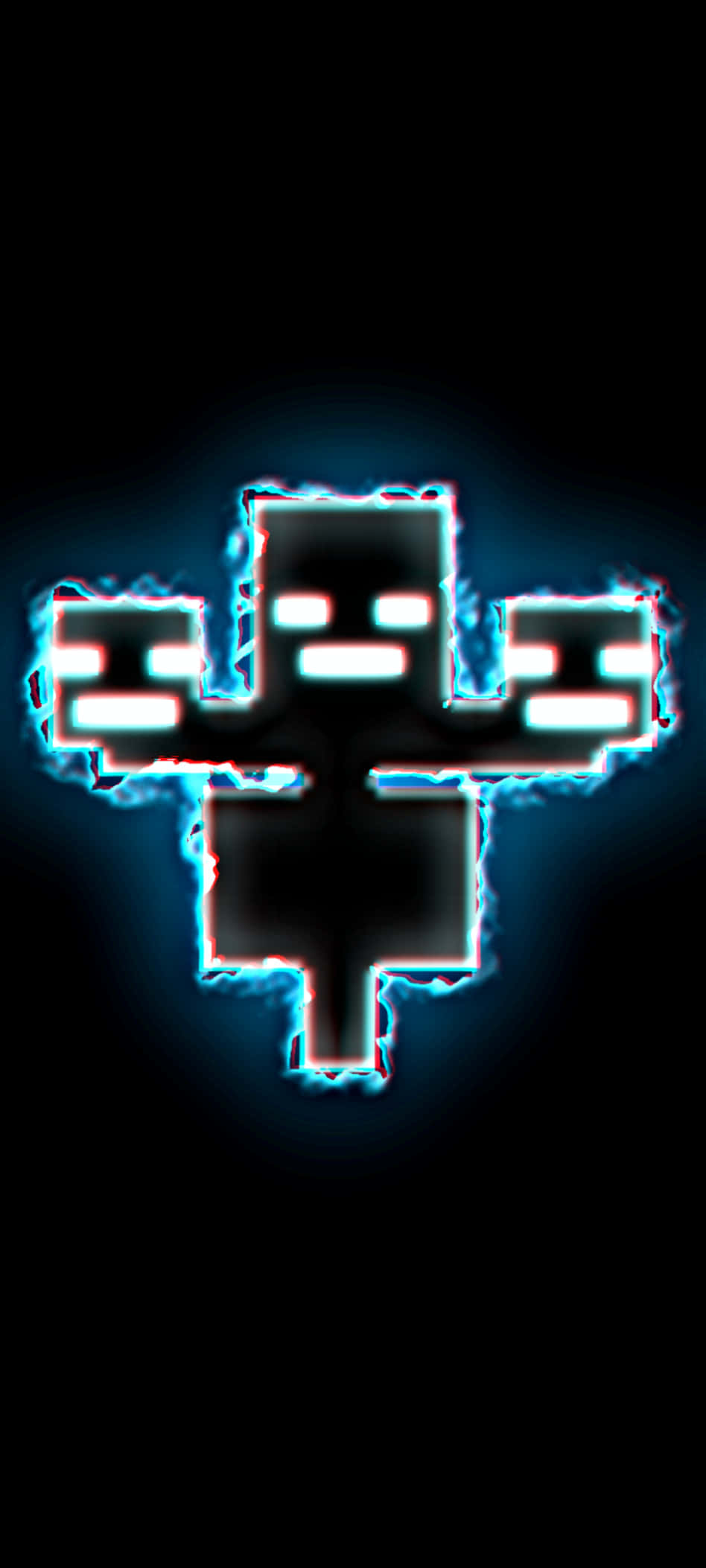Pixel 3xl Minecraft Bakgrunn Svart Monster Bakgrunner