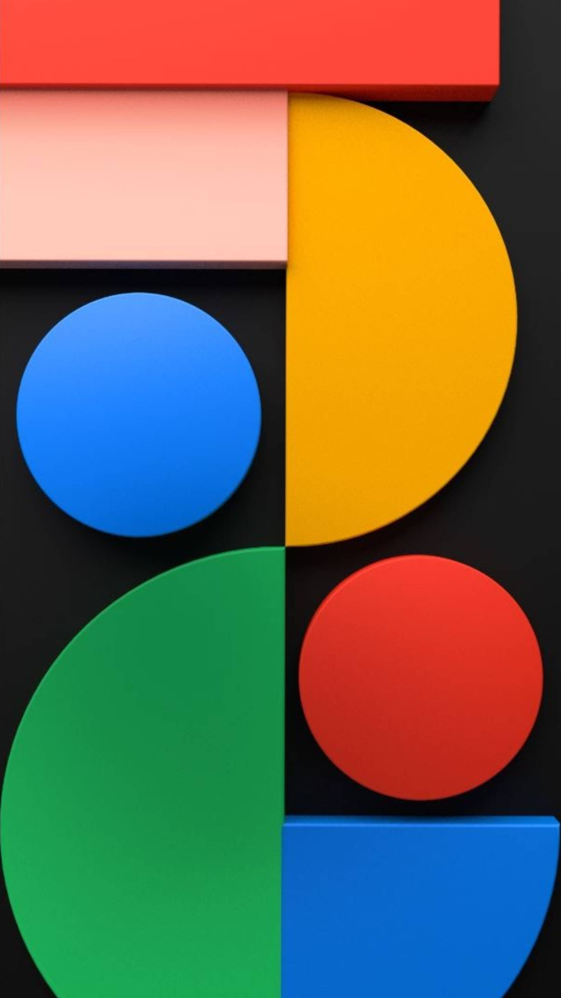 Pixel 5 Abstrakte former Bakgrunner