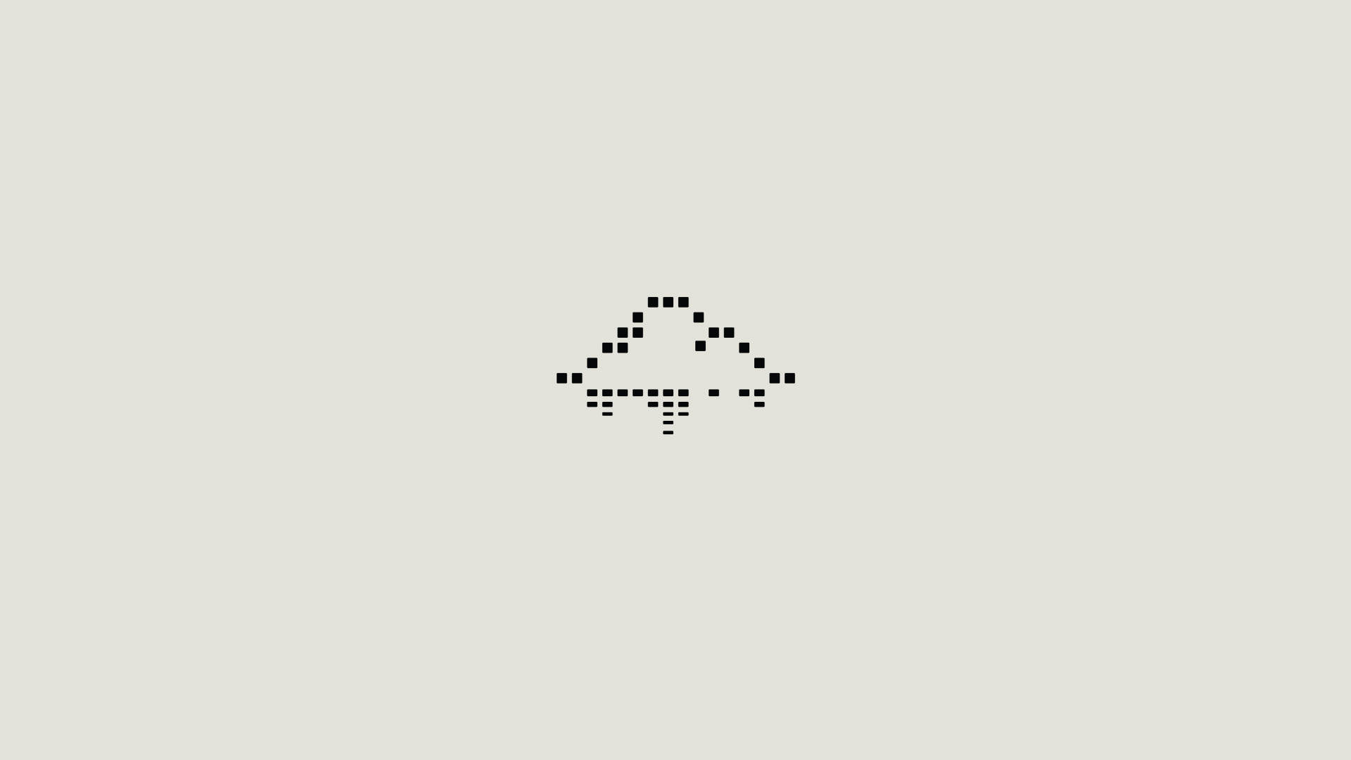 Pixel Cloud Minimalistisk Estetisk Laptop Bakgrunner