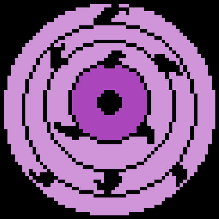 Pixelert Rinnegan-øyesymbol Bakgrunner