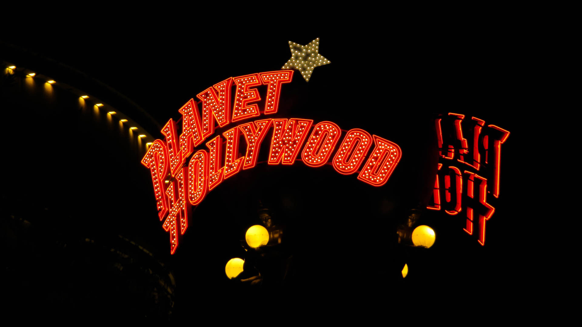Planet Hollywood Skilt Bakgrunner