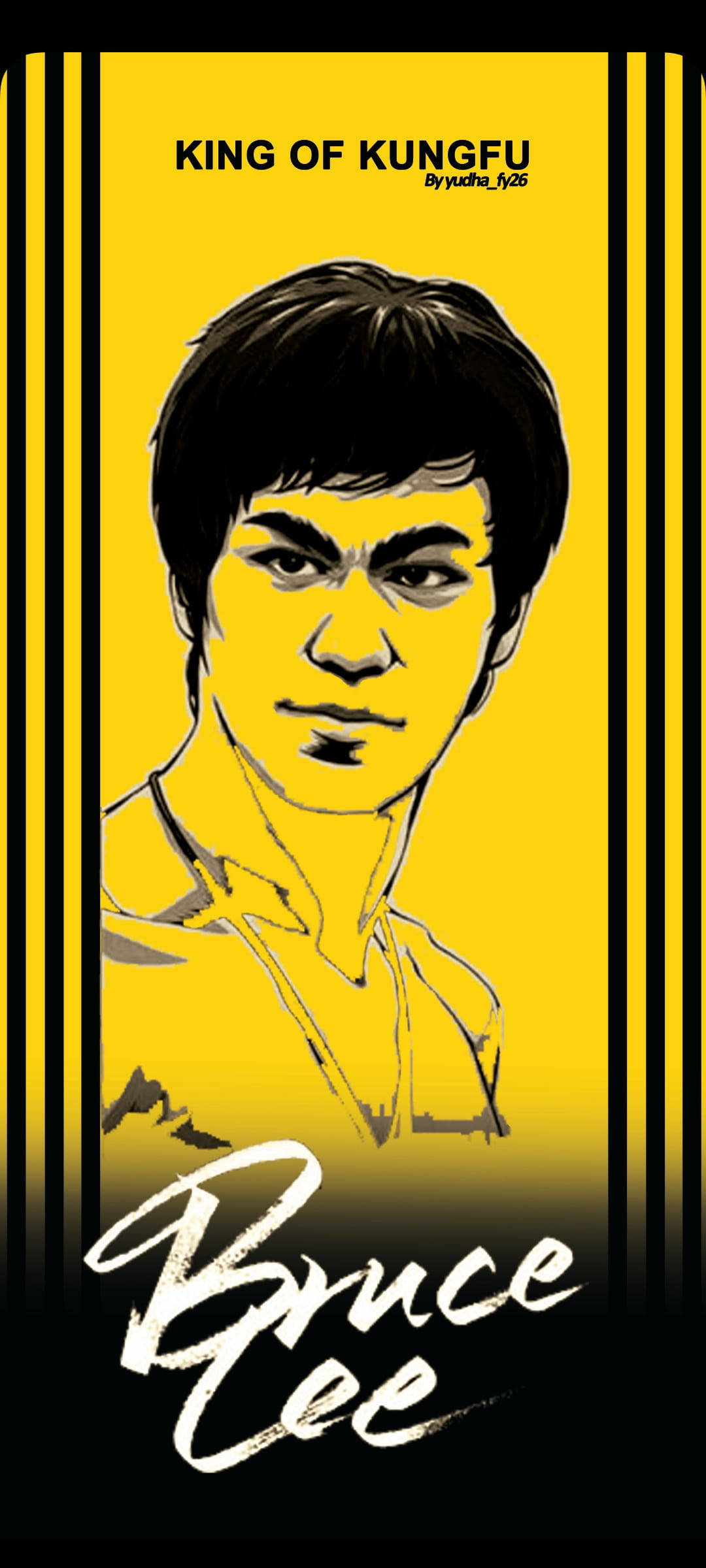 POCO X2 Bruce Lee Kunst Bakgrunner