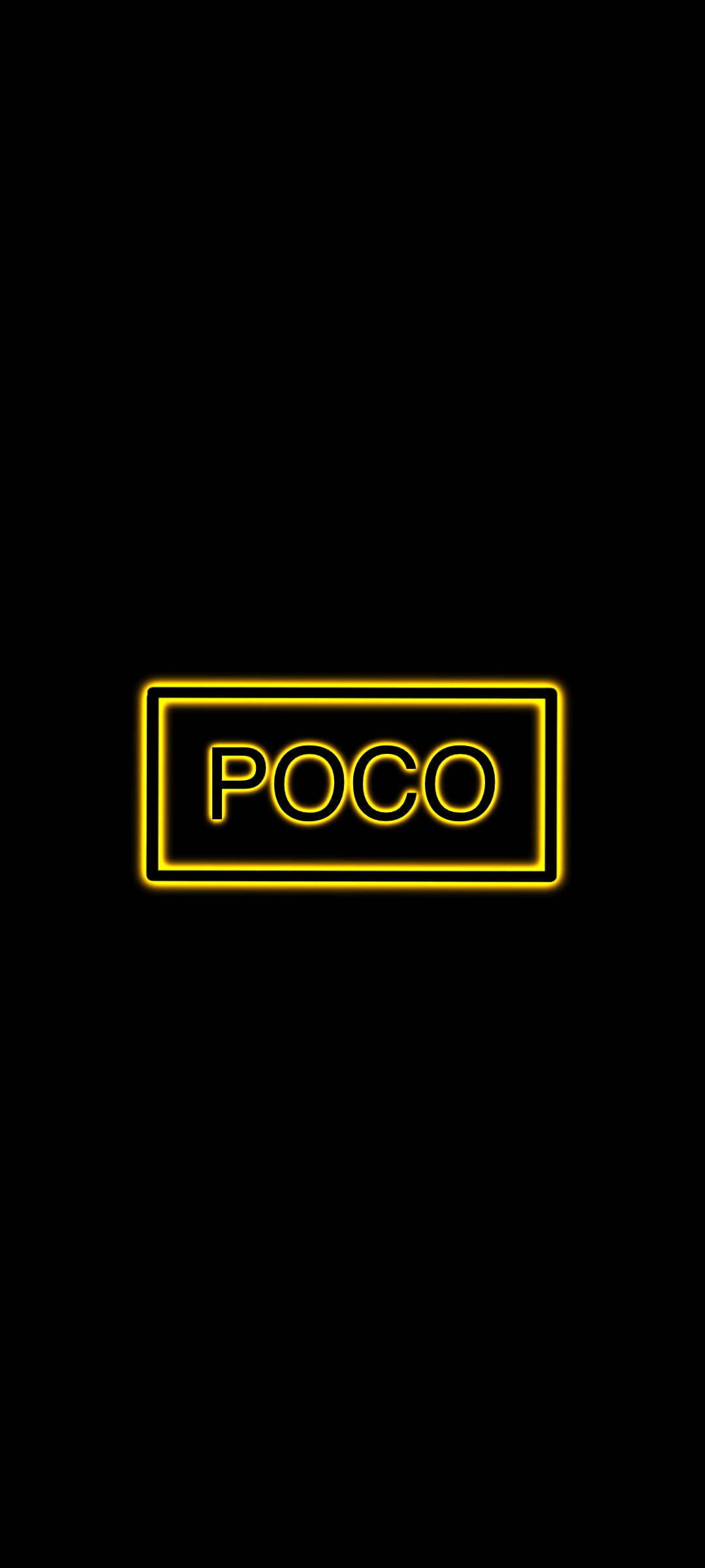 POCO X2 Gul Skrift Bakgrunner