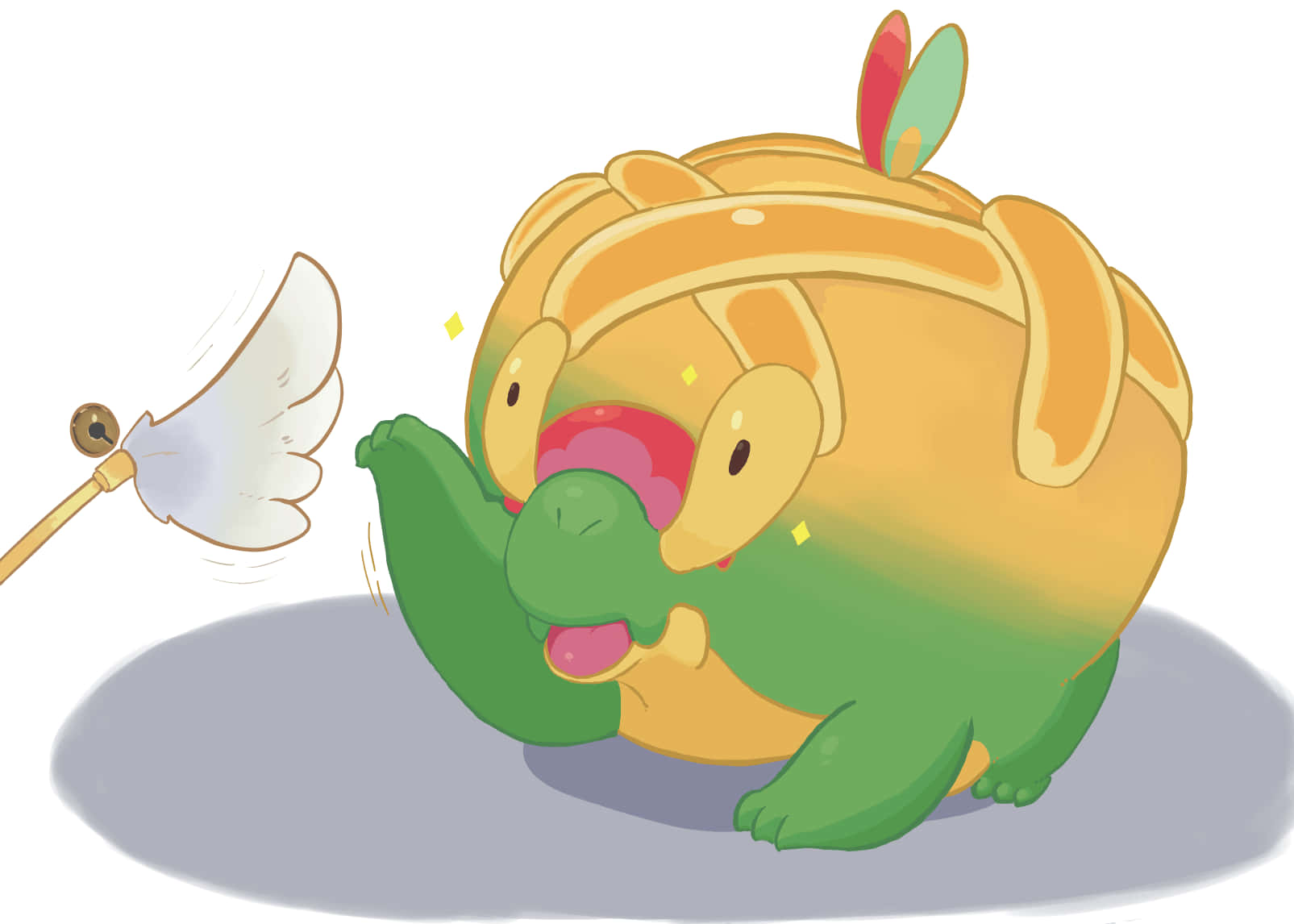 Pokémon Appletun søtt ansikt Bakgrunner