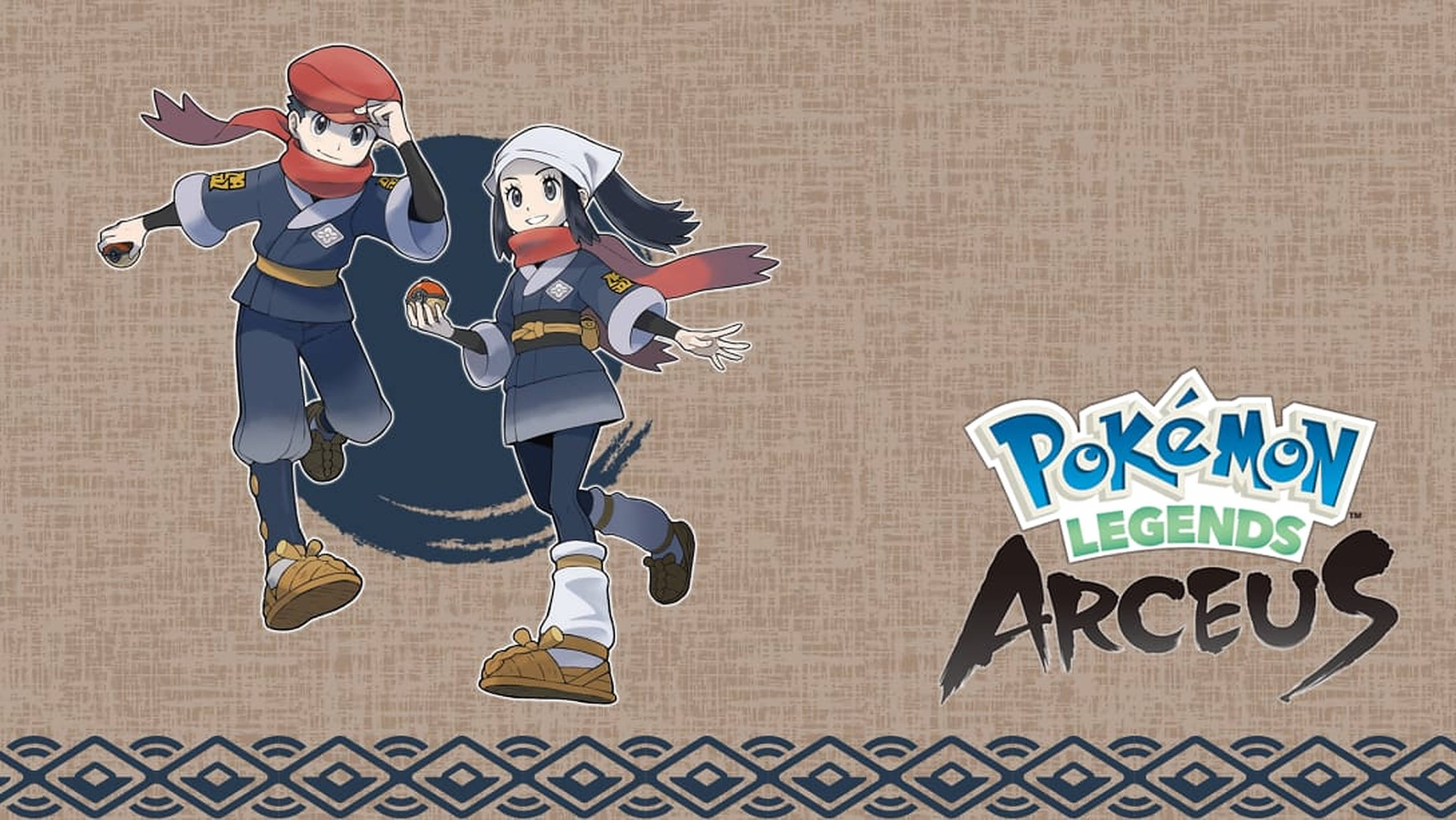 Pokemon Legends Arceus Akari og Rei Bakgrunner