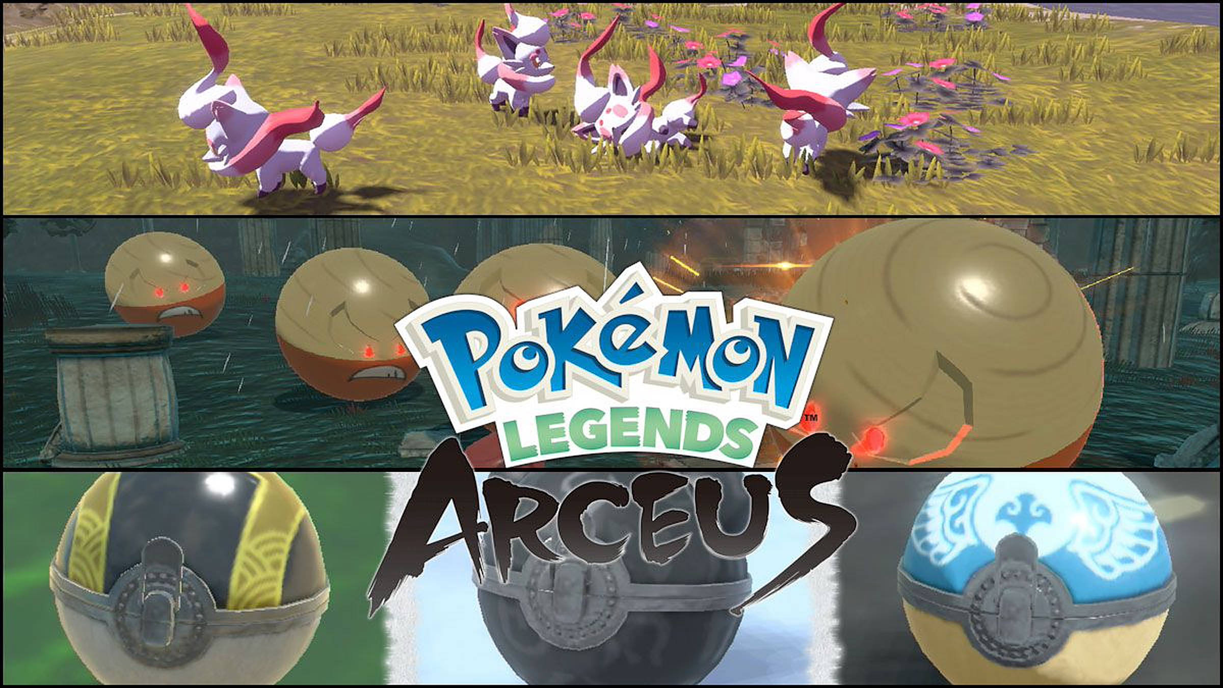 Pokémon Legends Arceus Fotocollasj Bakgrunner