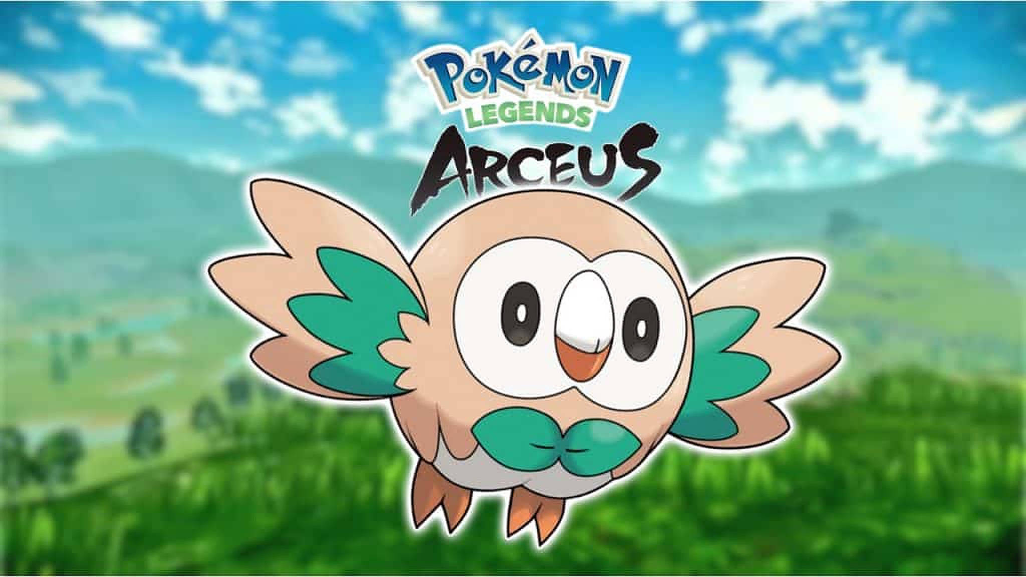 Pokémon Legends Arceus – Rowlet Bakgrunner