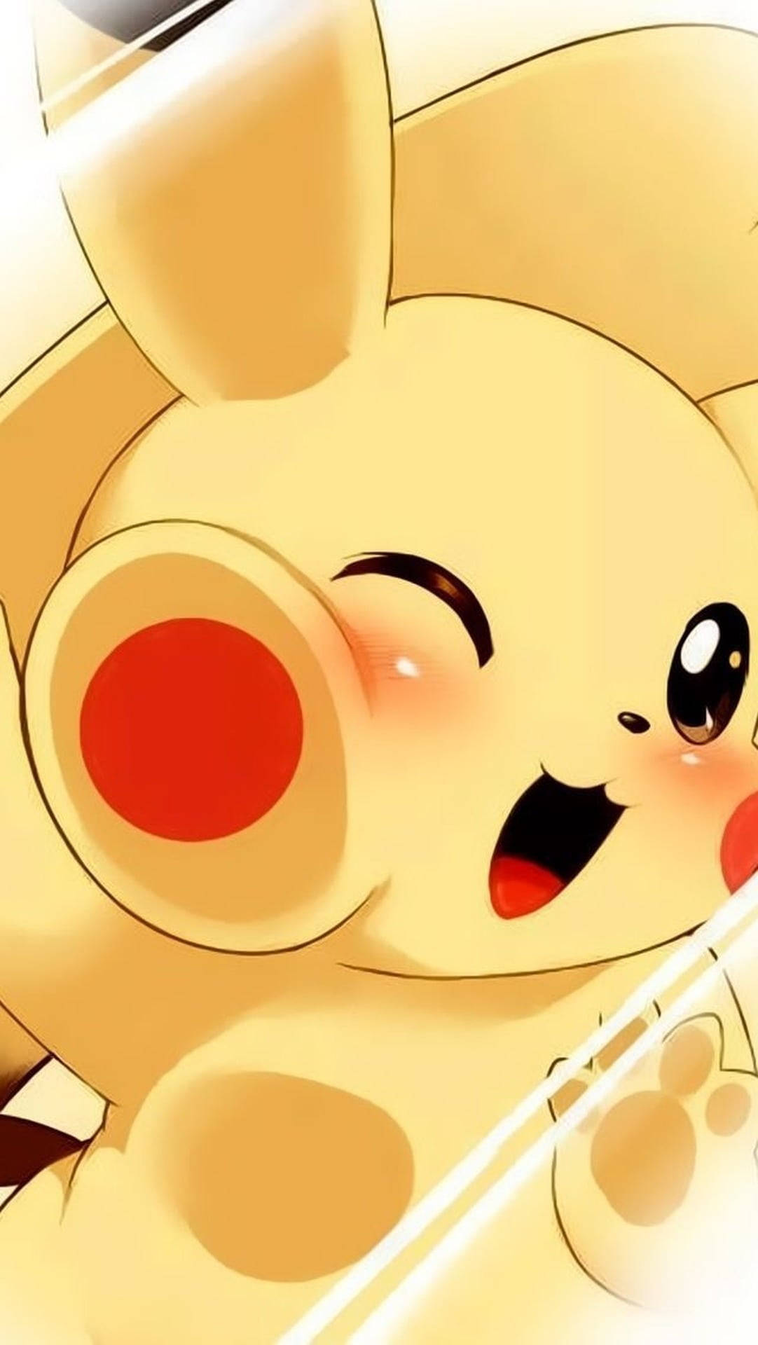 Pokemon-telefon Pikachu Glass Bakgrunner