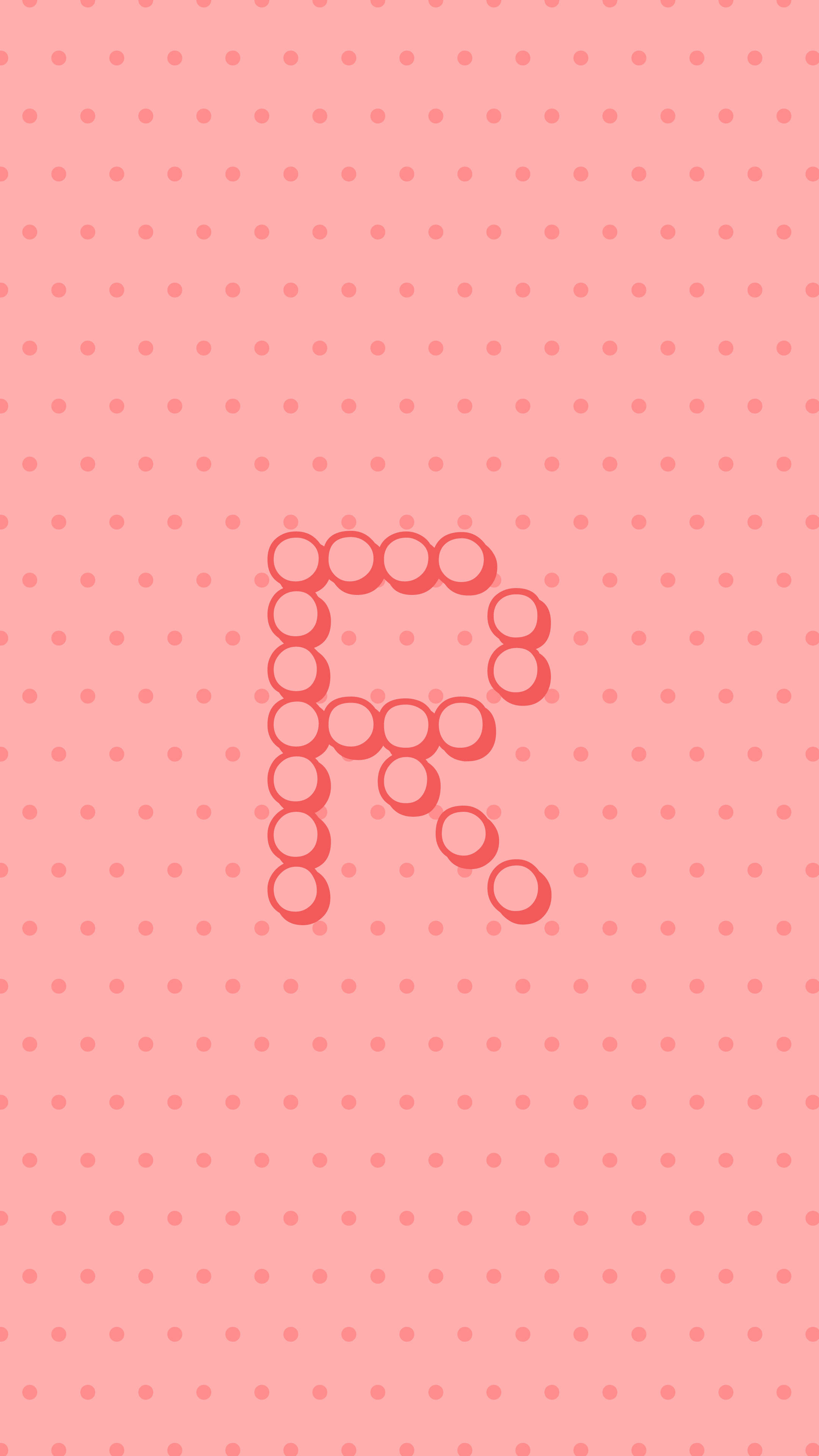 Polkadot R Alfabet Bakgrunner