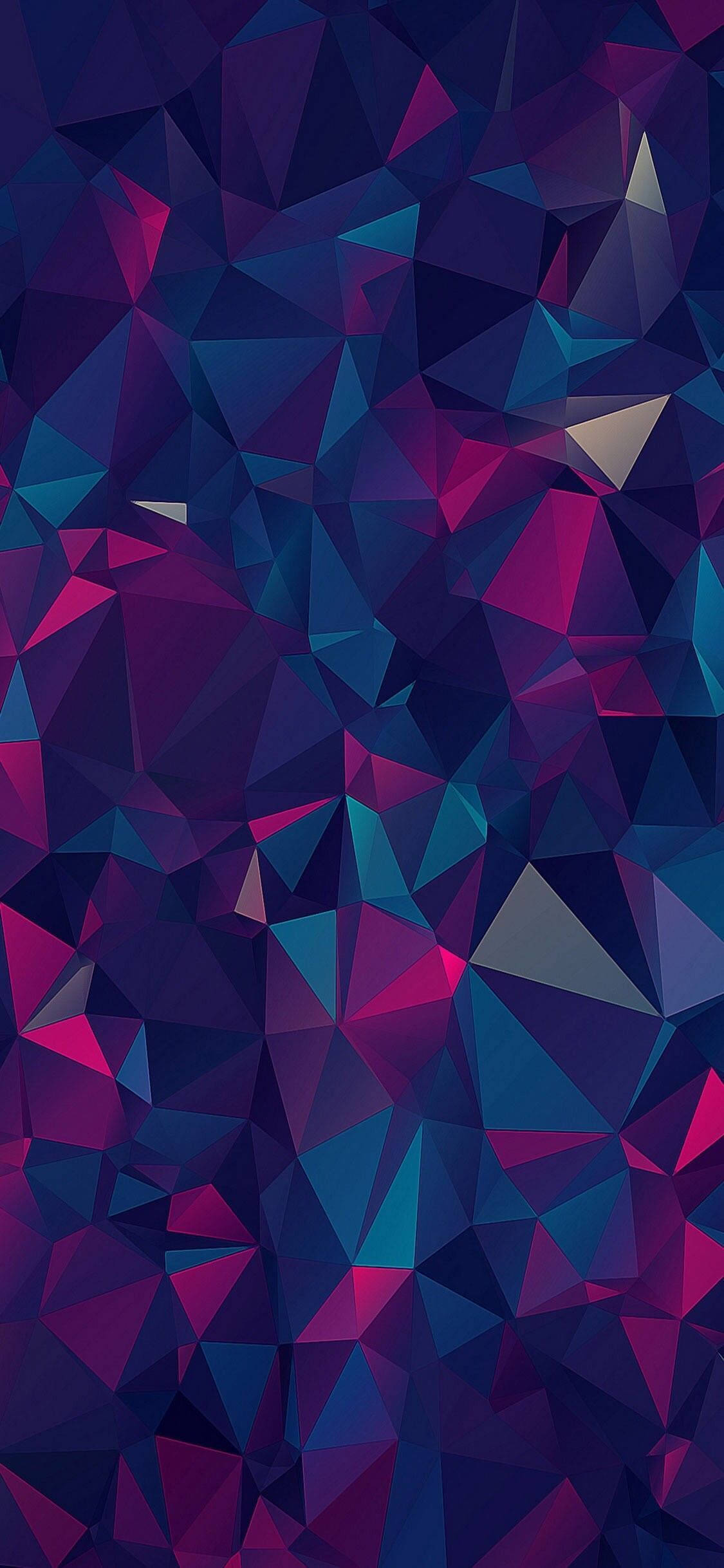 Polygonal mønster estetisk iPhone 11 Bakgrunner