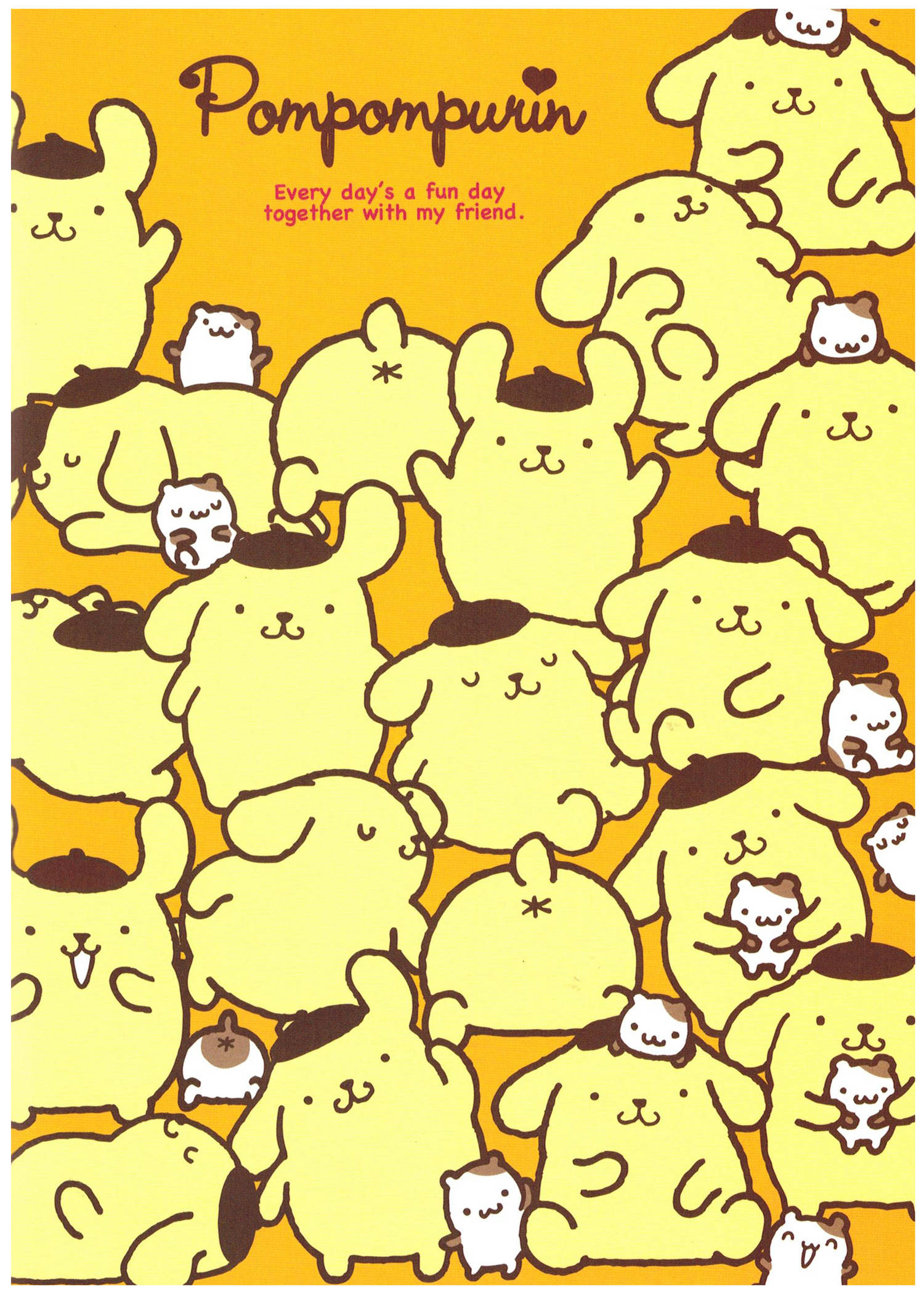 Pompompurin Sanrio Figurer Bakgrunner