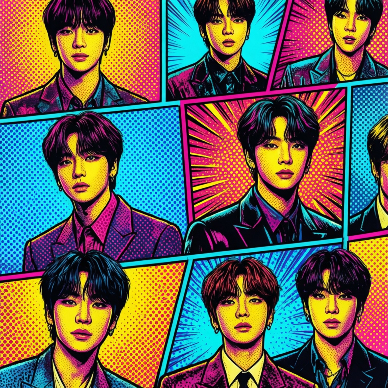 Pop Art Comics Bakgrunner