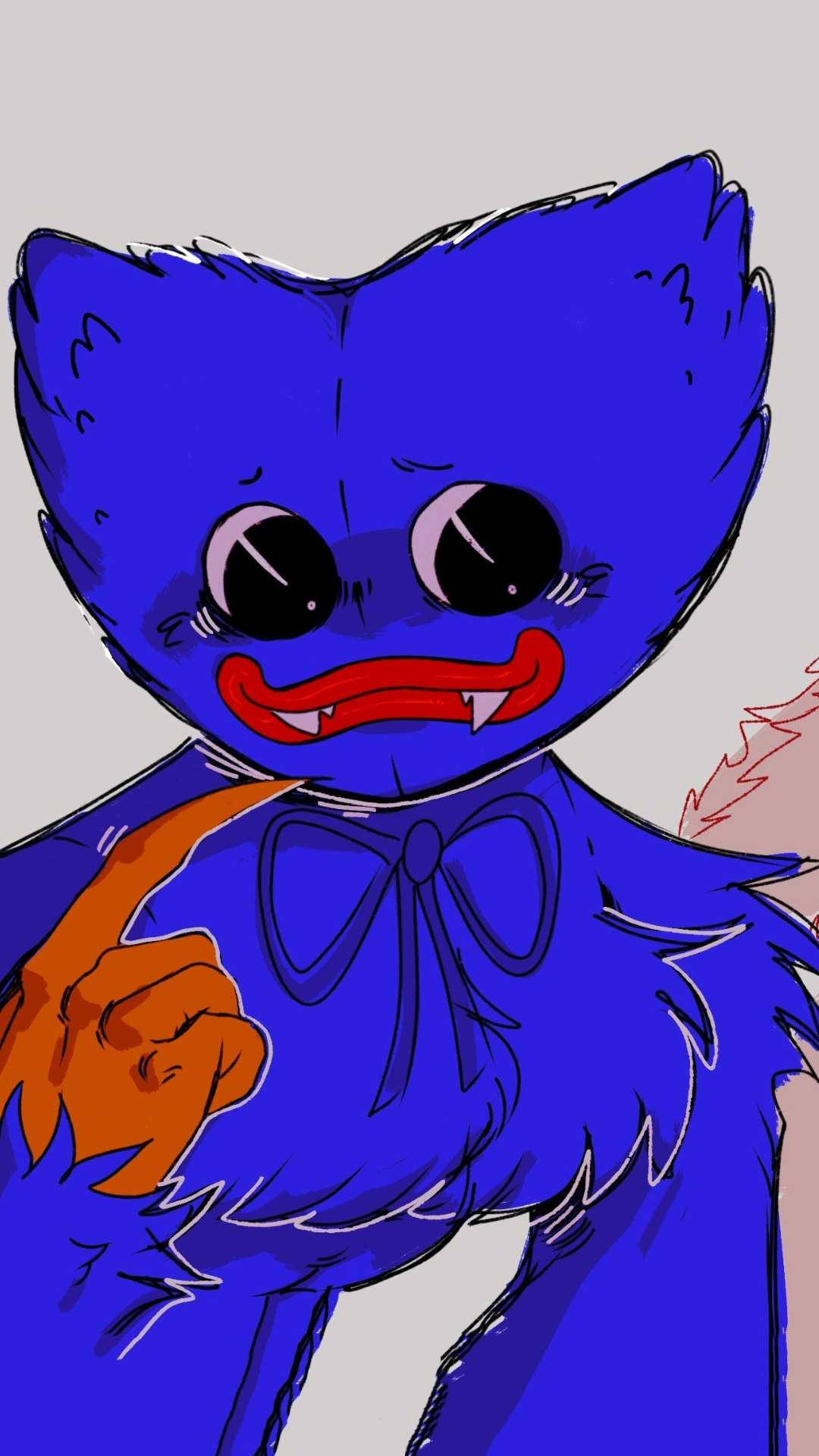 Poppy Playtime Søt Huggy Wuggy Tegning Bakgrunner