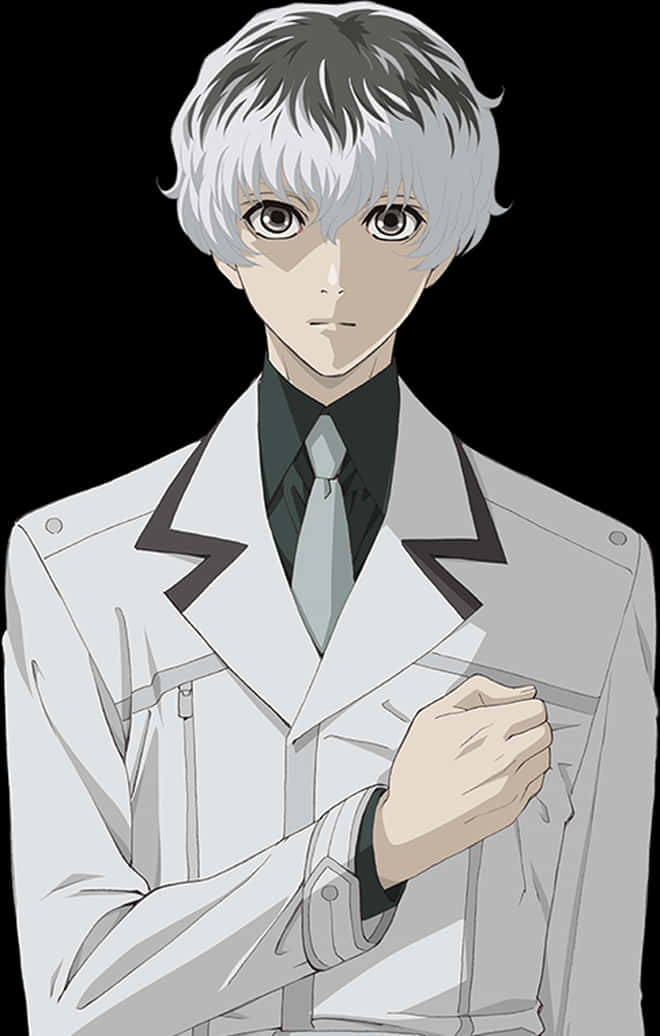 Portrett av animefiguren Kaneki Ken Bakgrunner