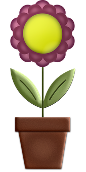 Potteplante-emoji Bakgrunner