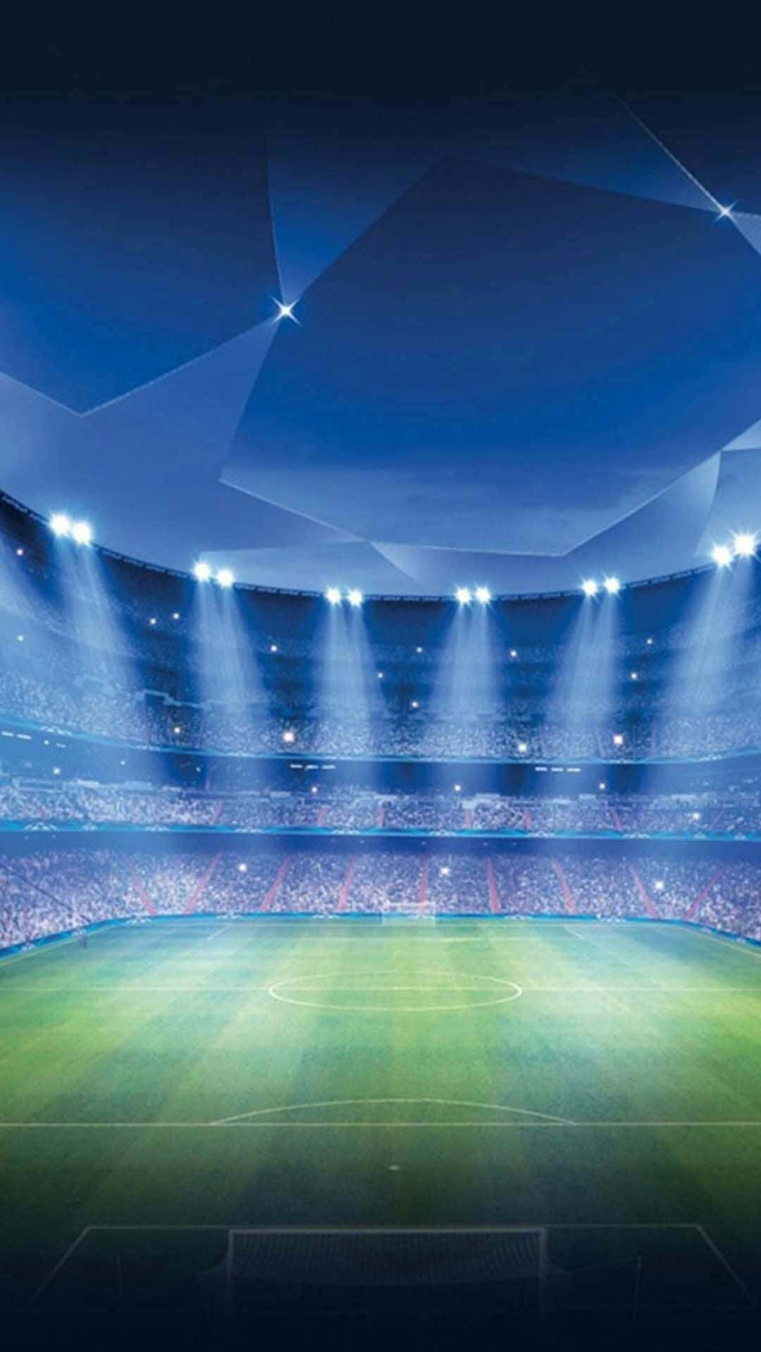 Praktfull stadionbakgrunn med fotballbane Bakgrunner