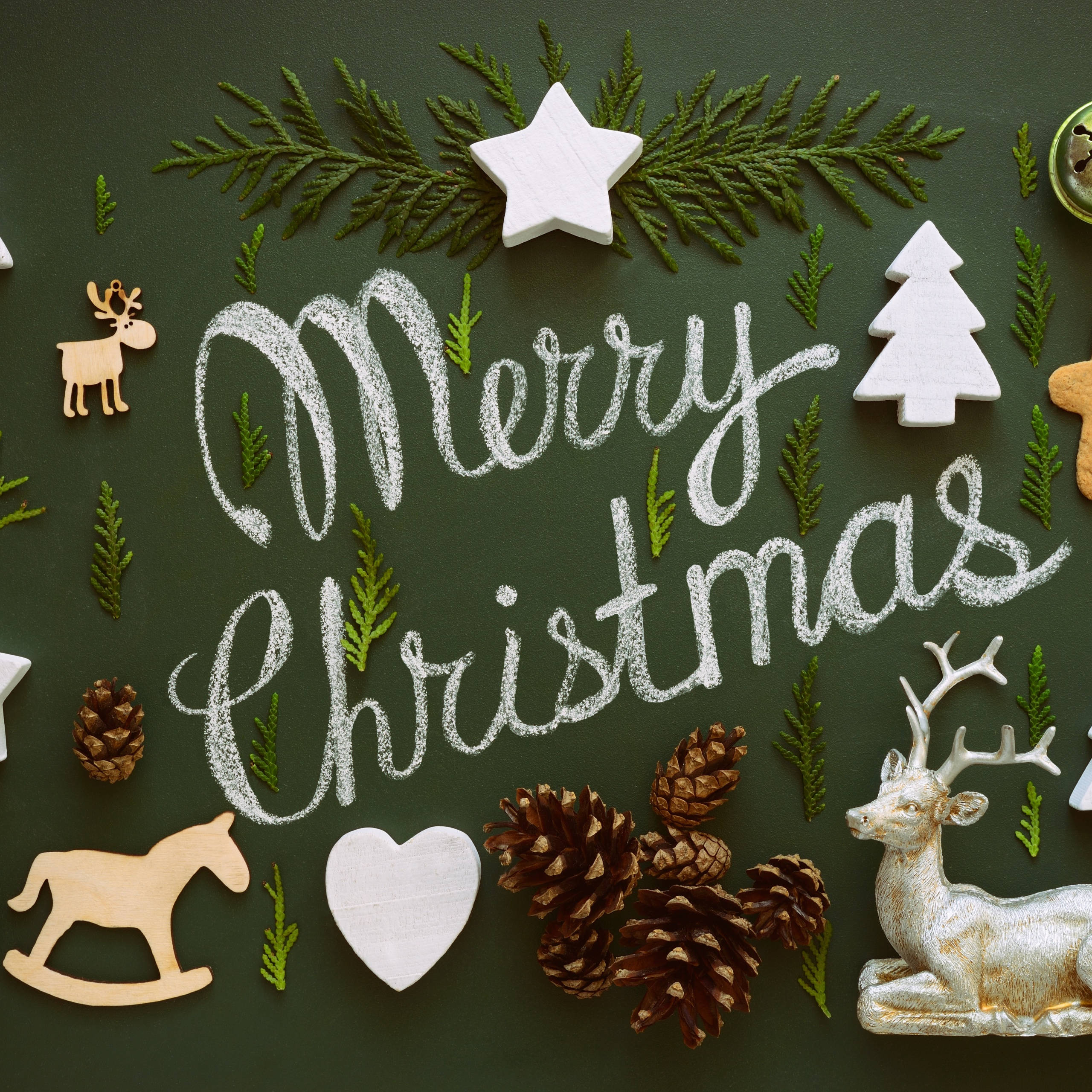 Preppy Merry Christmas-banner Bakgrunner