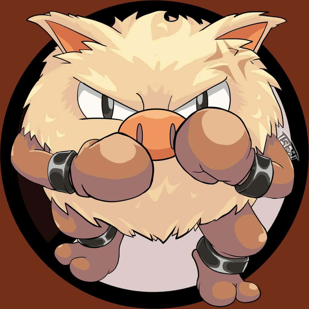 Primeape Pokemon i kampstilling Bakgrunner