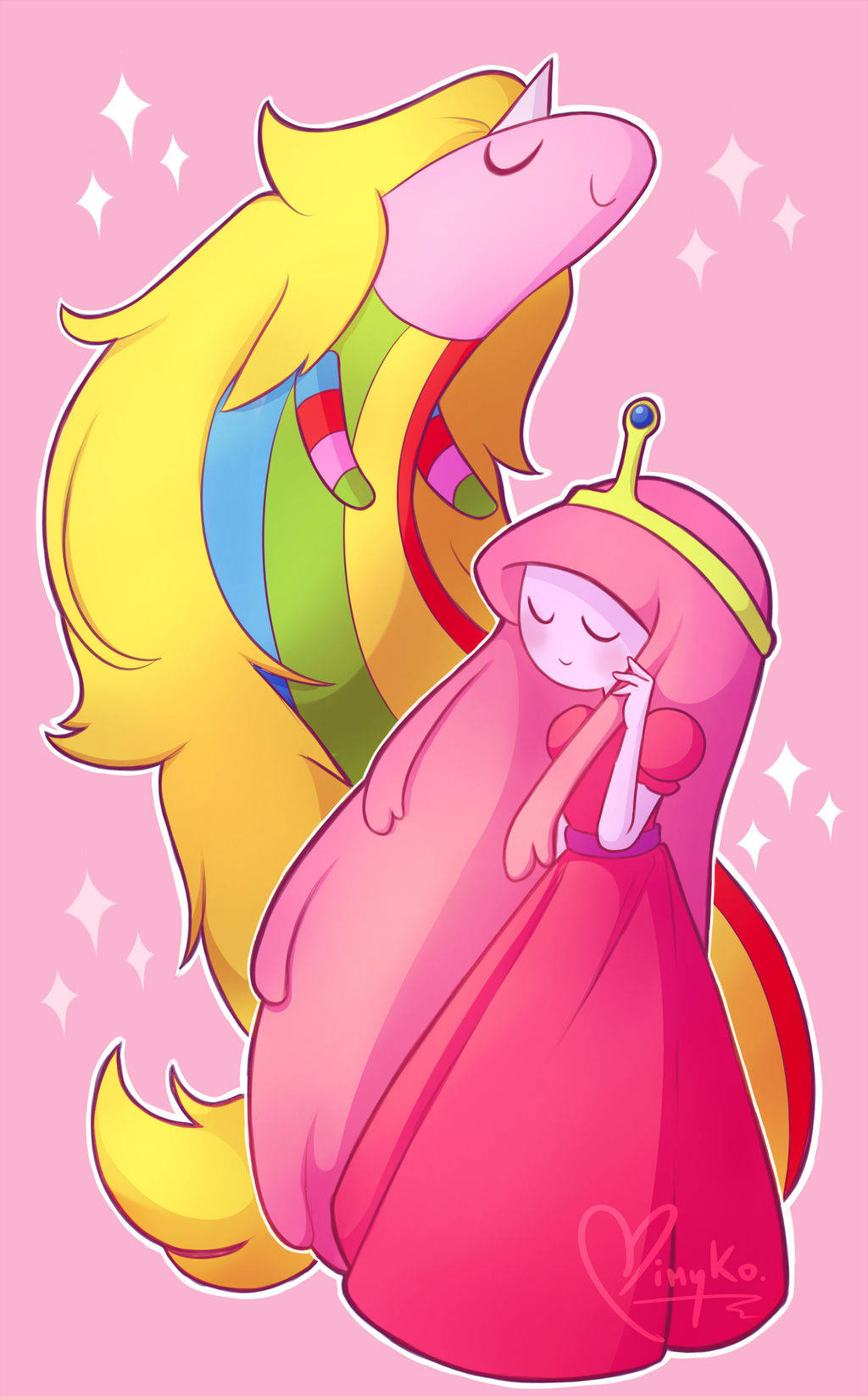 Prinsesse Bubblegum og Lady Rainicorn Bakgrunner