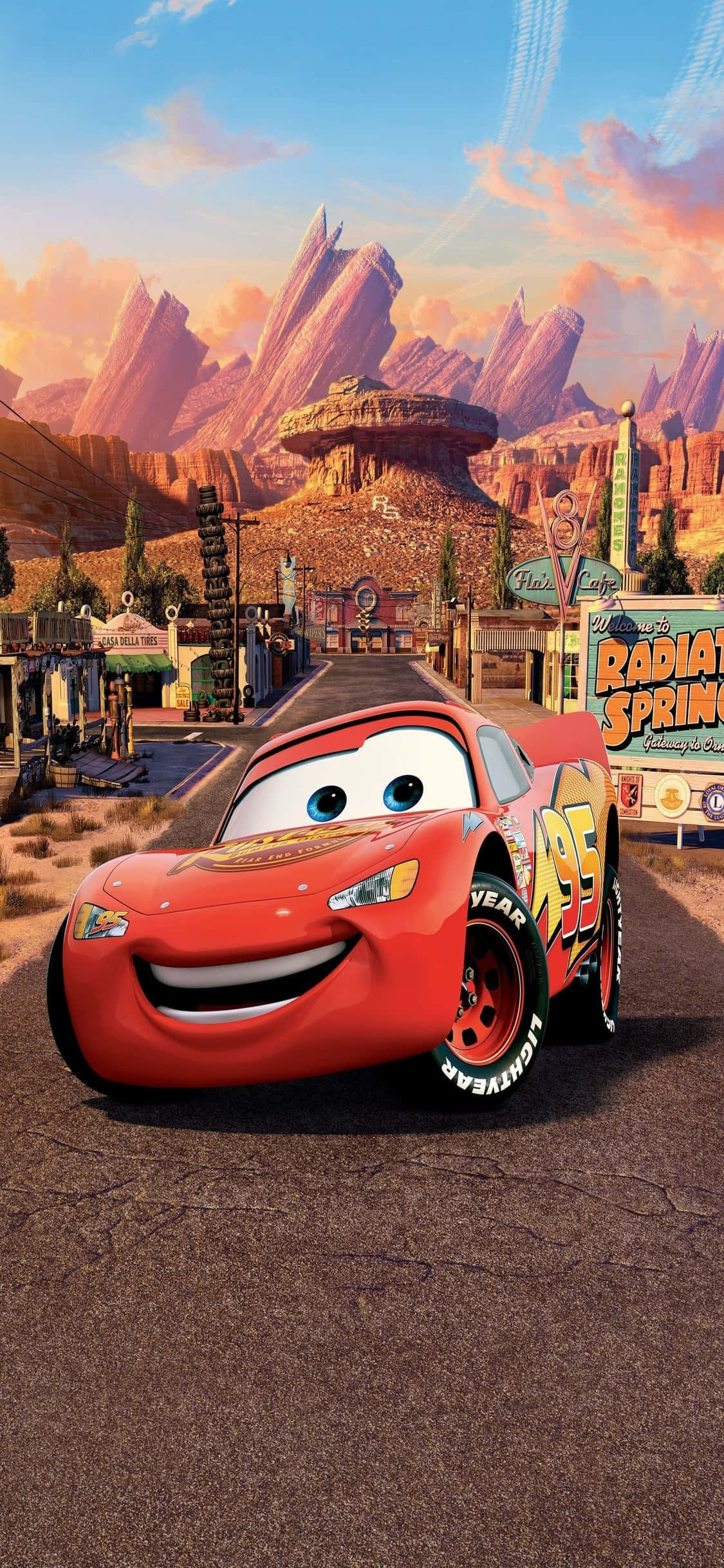 Profesjonell racer McQueen iPhone X Biler Bakgrunn Bakgrunner