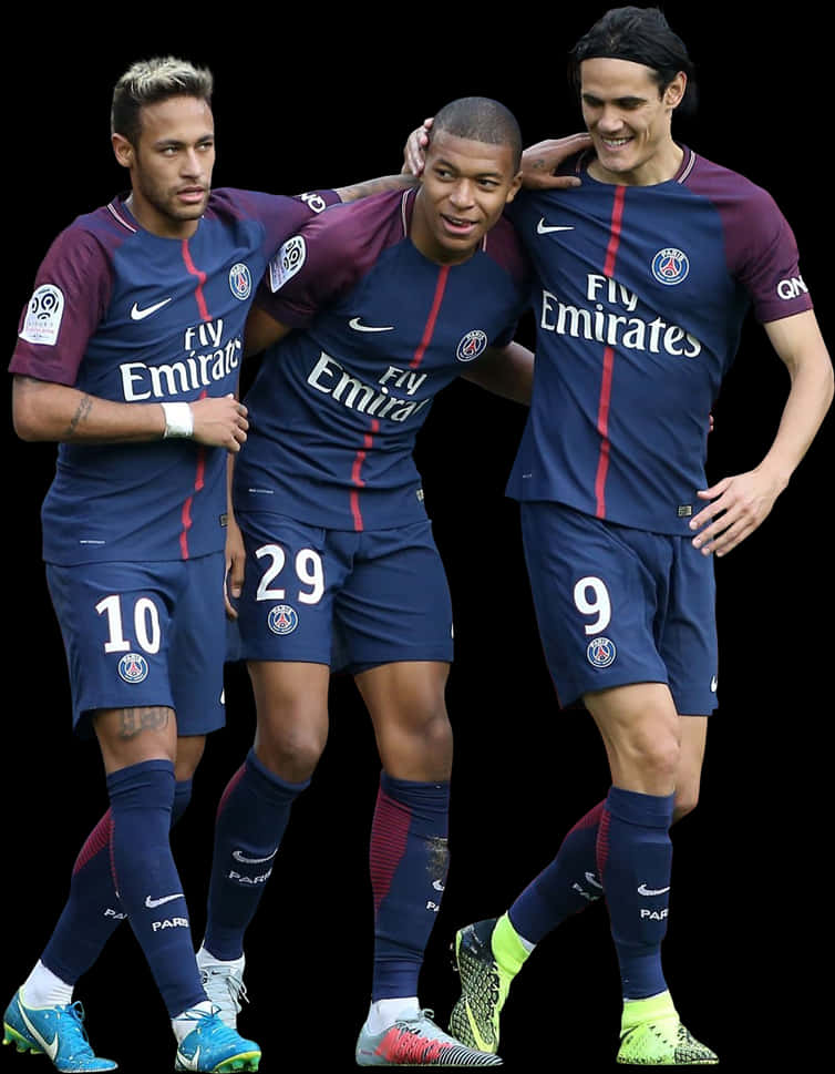 PSG-trioen feirer Bakgrunner