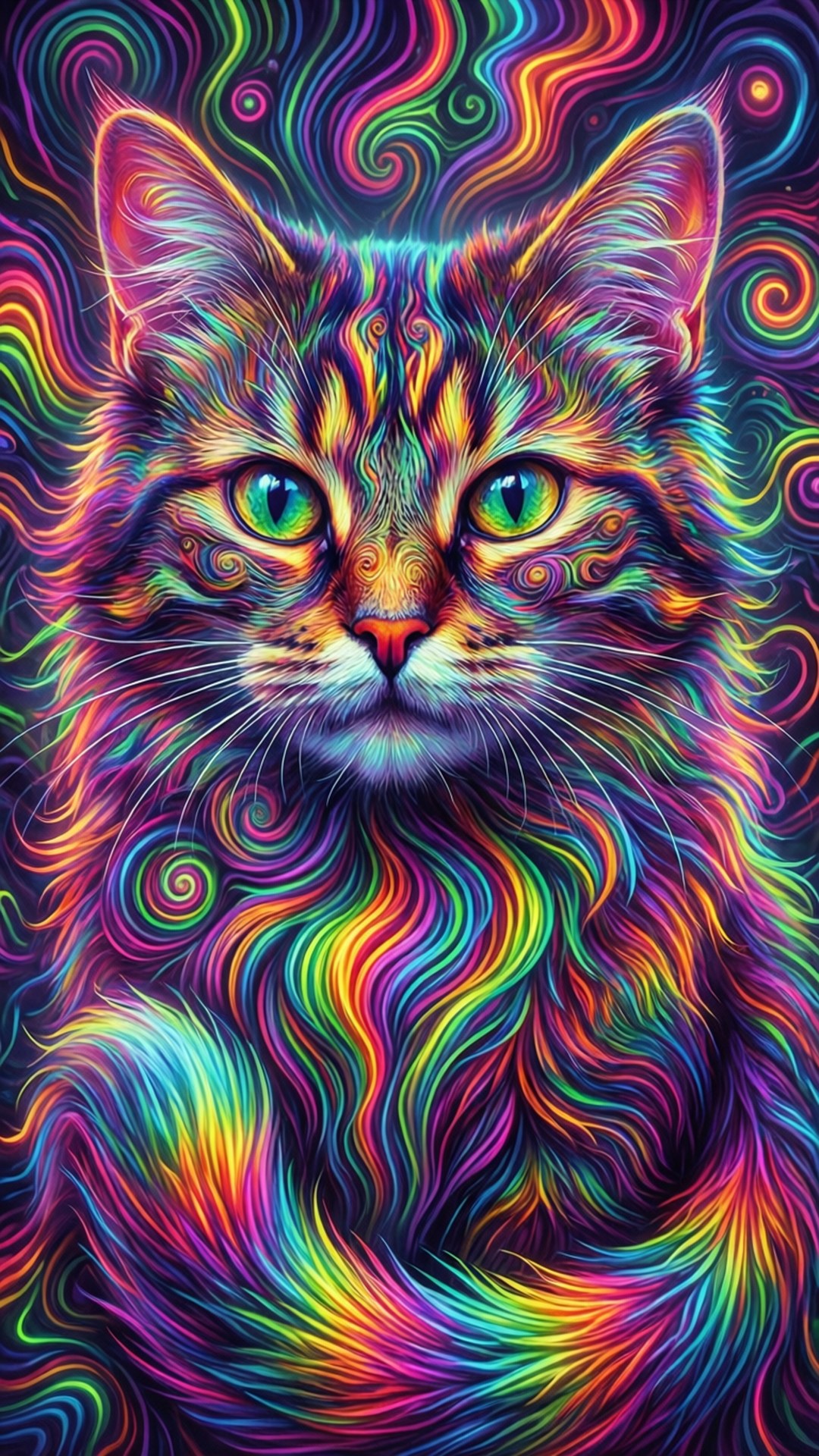 Psychedeliske striper Bakgrunner