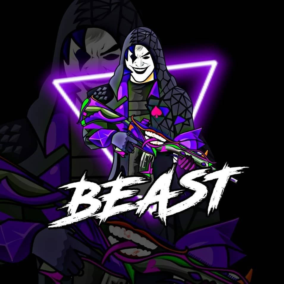 PUBG Joker Neon Lilla Beast Bakgrunner