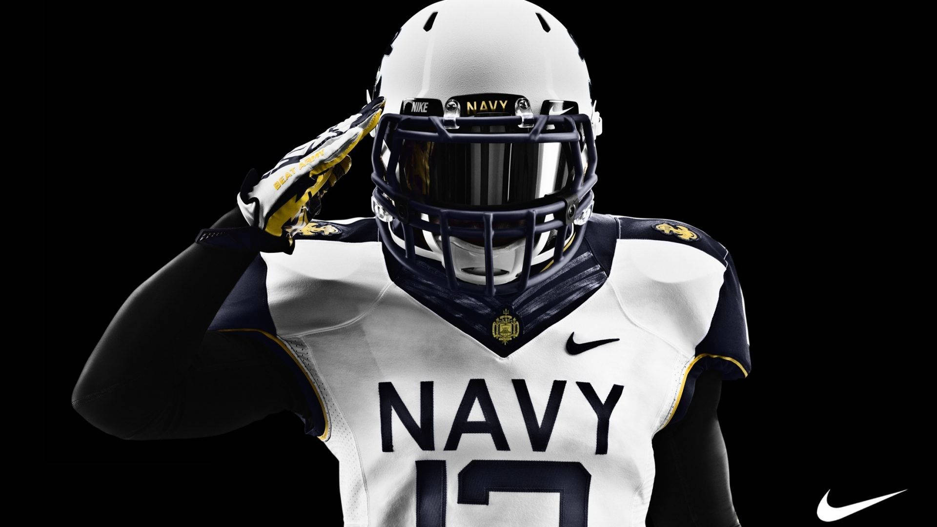 College-fotball Navy Midshipmen-lagets bakgrunnsbilde.