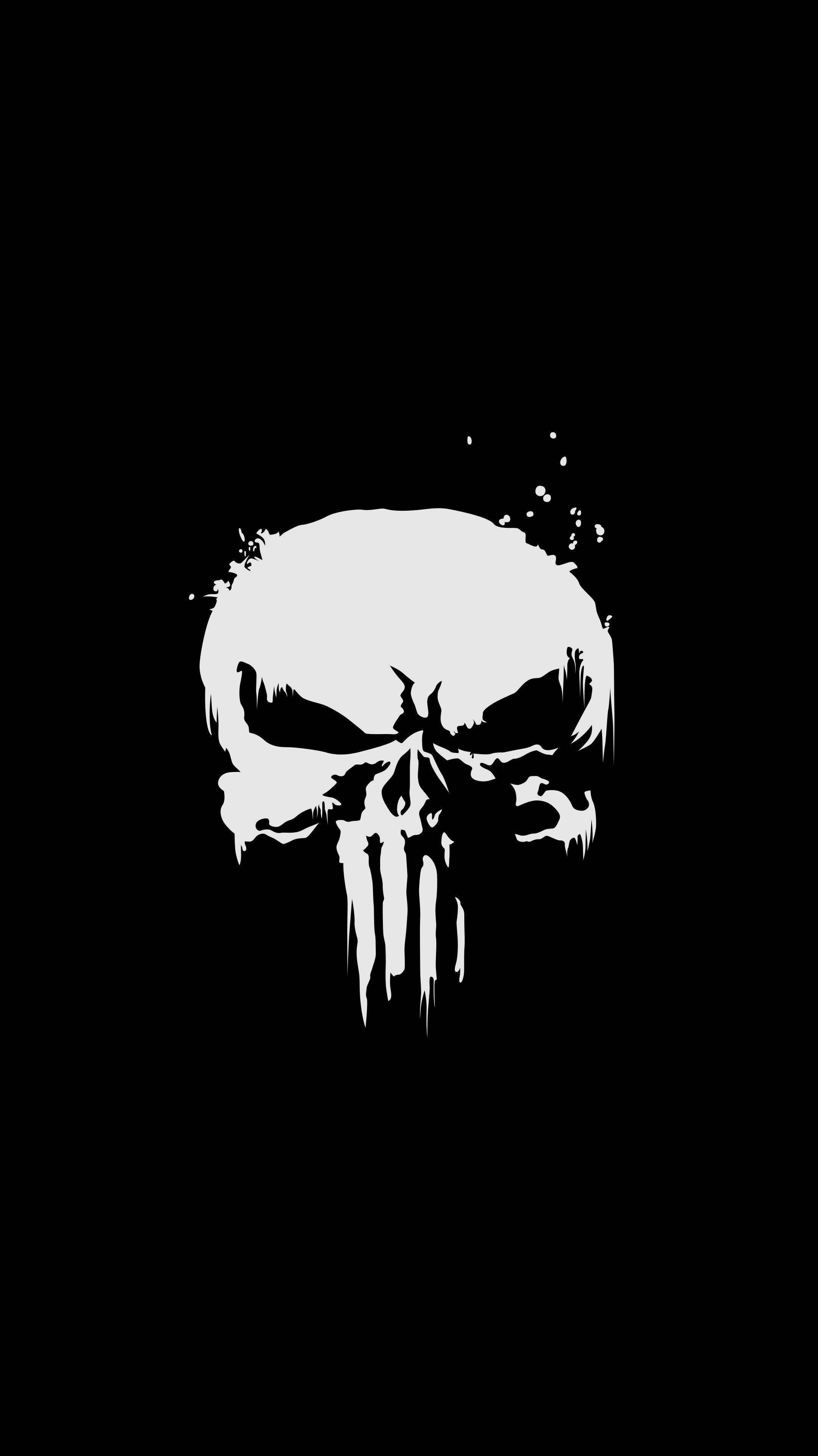 Punisher 4K Ultra HD Mørk Telefon Bakgrunner