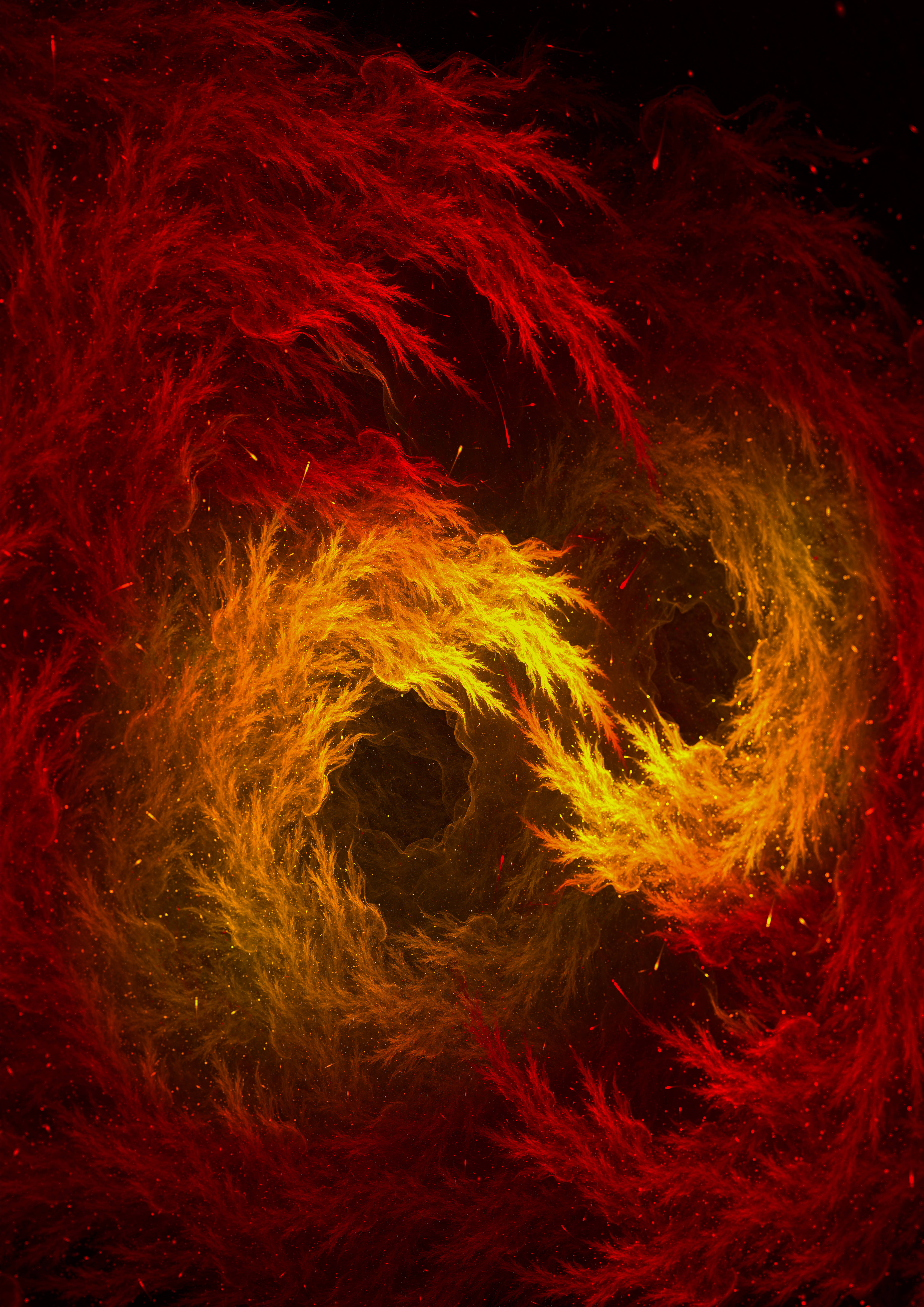 Pyro-inspirert fraktaldesign Bakgrunner