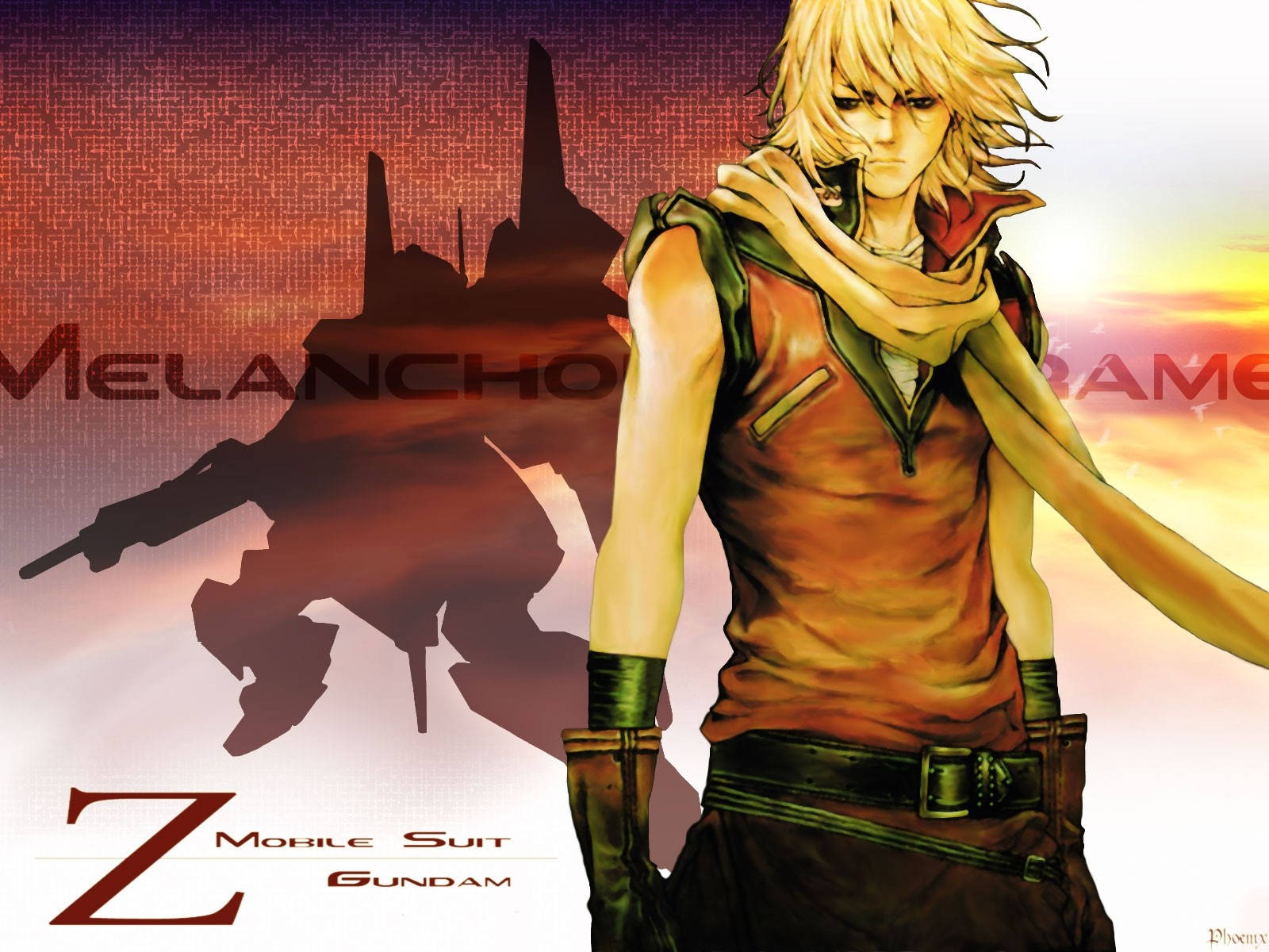 Quattro Bajeena Mobile Suit Gundam Portrett Bakgrunner