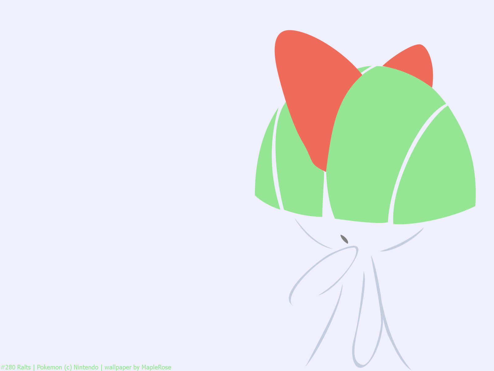 Ralts på blåhvit bakgrunn Bakgrunner