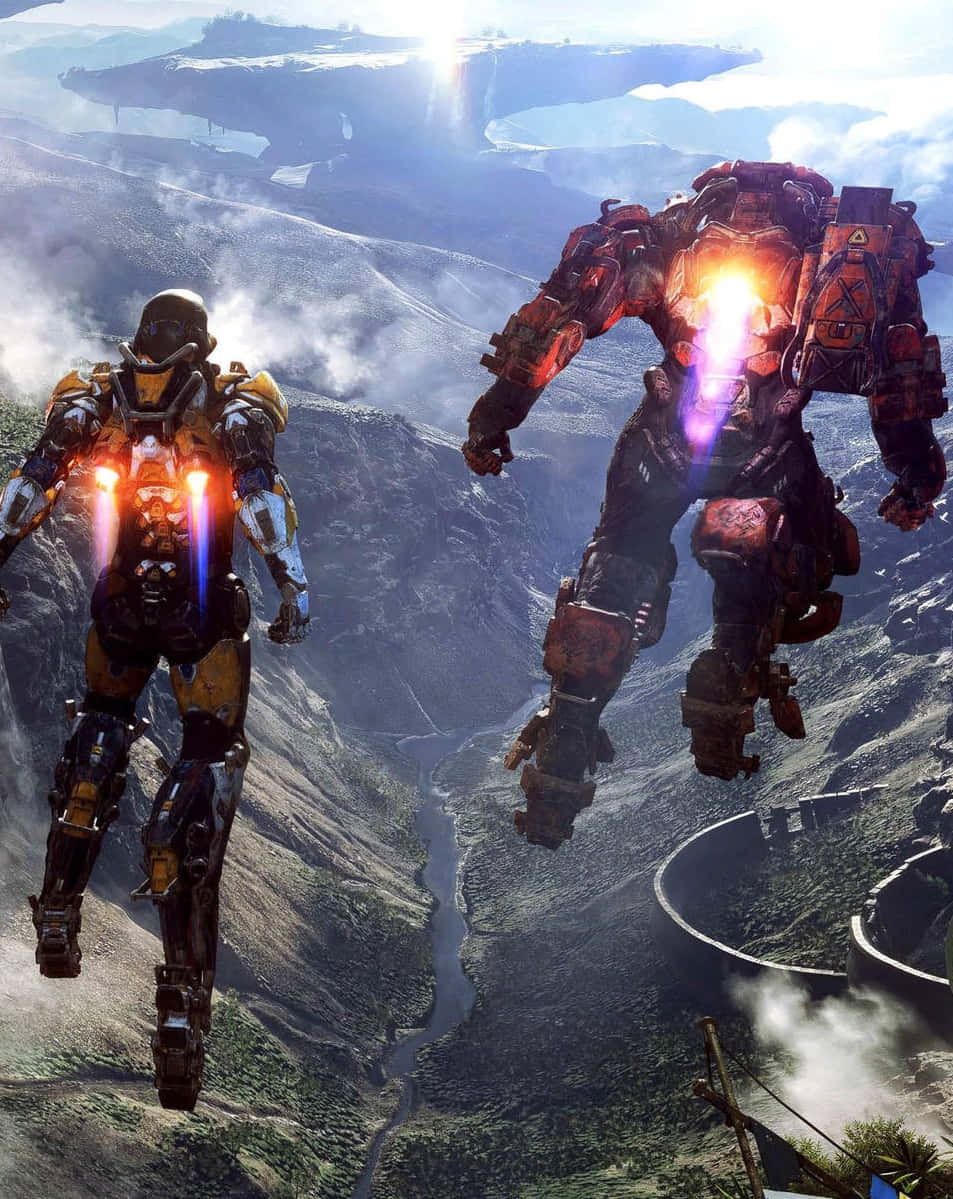 Ranger og Colossus Pixel 3 Anthem Bakgrunn Bakgrunner