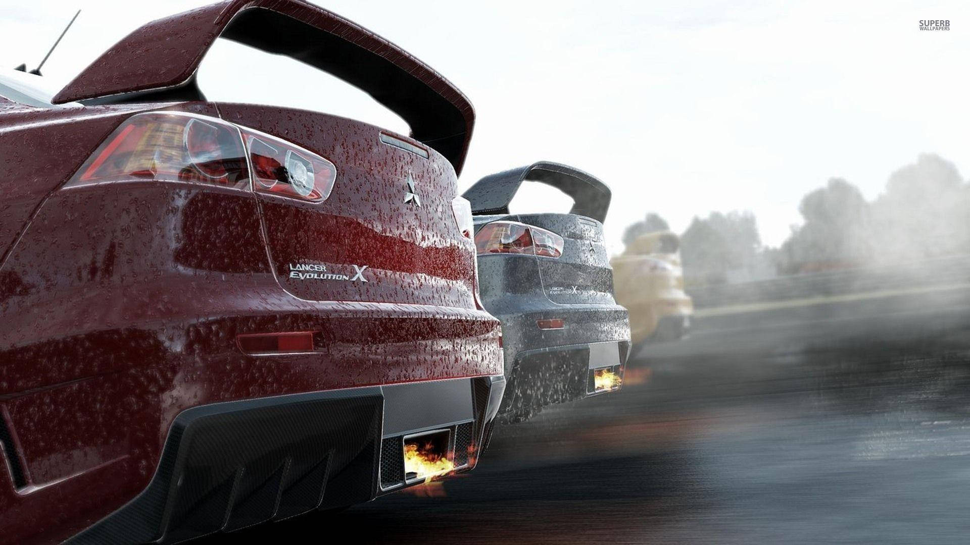 Rød bil kuttvisning fra Project Cars Bakgrunner