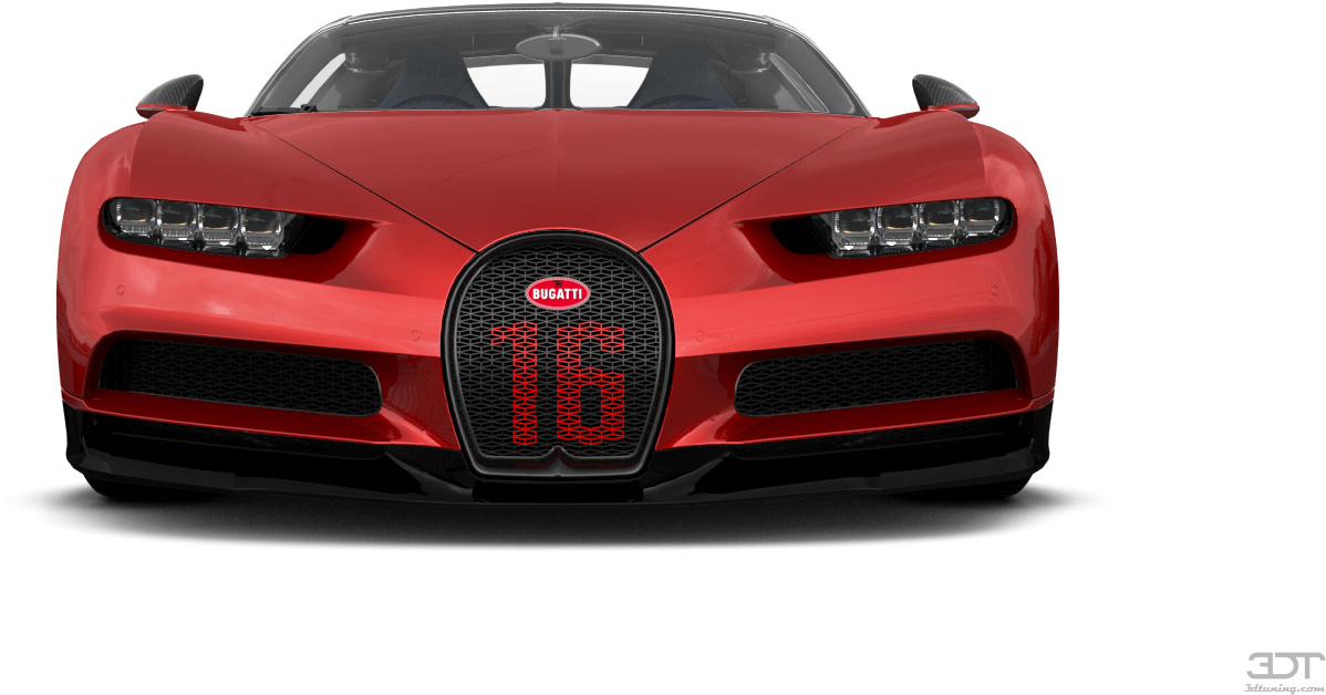 Rød Bugatti Chiron forfra Bakgrunner