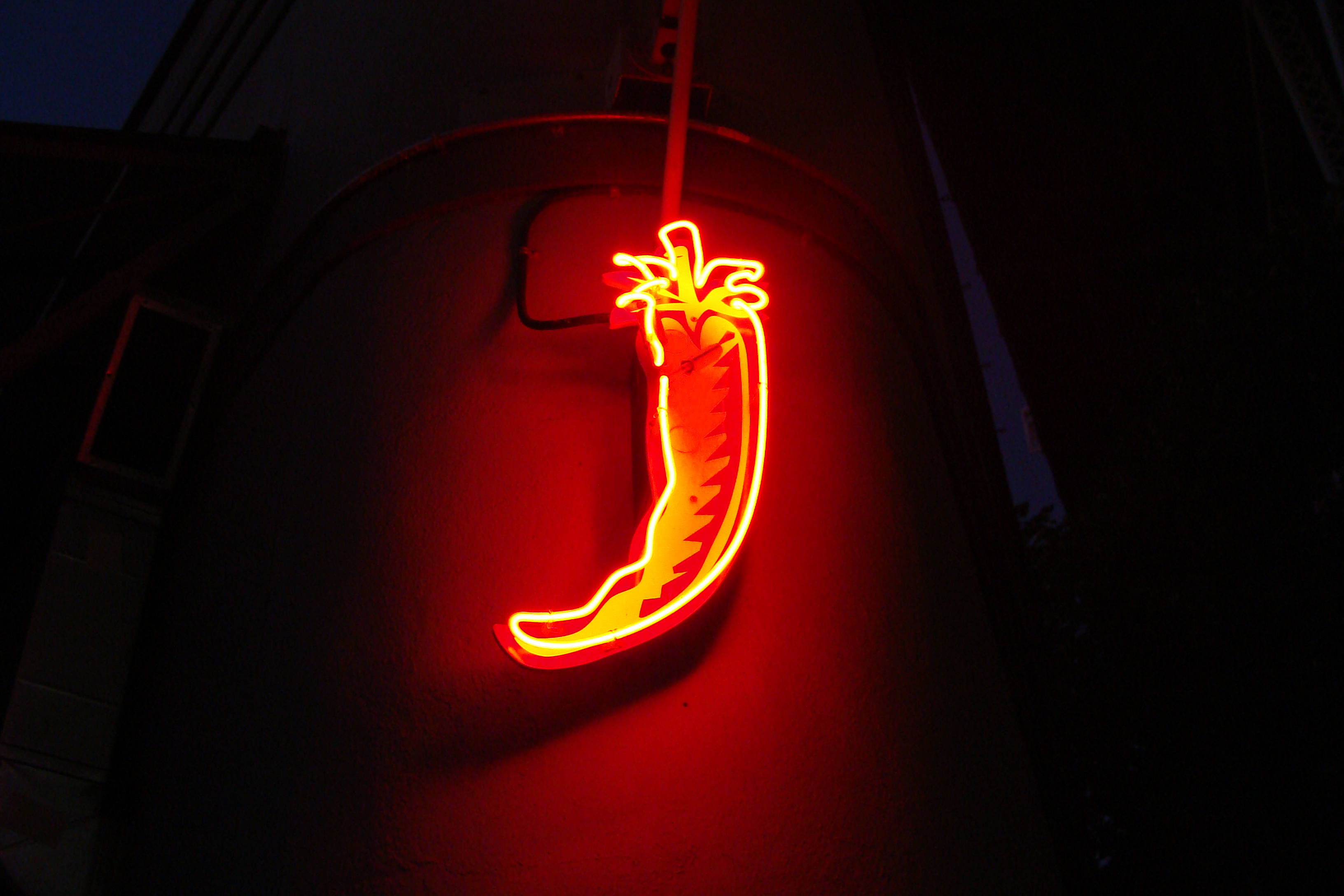 Rød chili neonkunst Bakgrunner