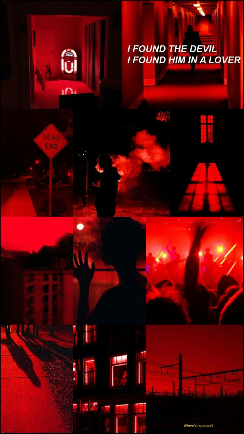 Rød estetikk Tumblr Jeg fant djevelen Bakgrunner