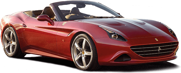 Rød Ferrari Cabriolet Sportsbil Bakgrunner