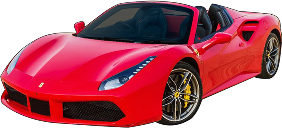 Rød Ferrari Cabriolet Sportsbil Bakgrunner