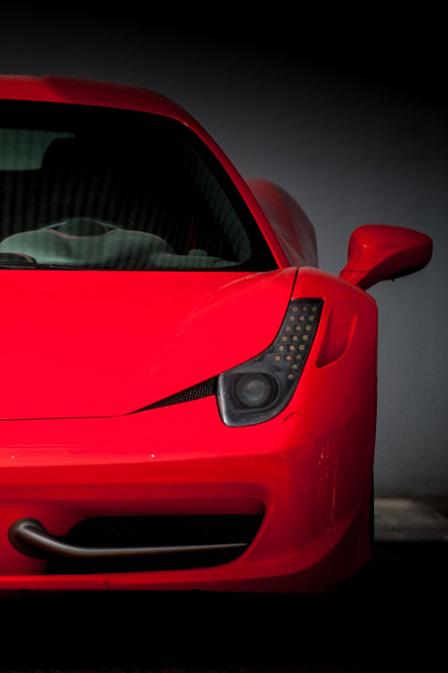Rød Ferrari iPhone-visualisering Bakgrunner