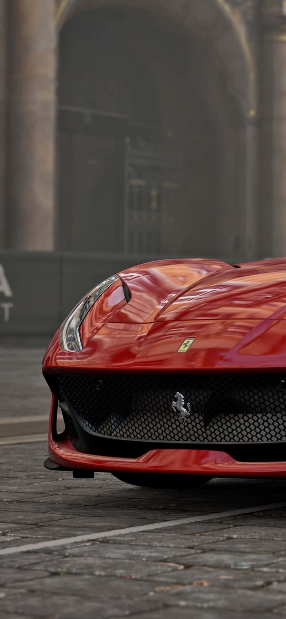 Rød Ferrari iPhone X Forza Motorsport 7 Bakgrunn Bakgrunner